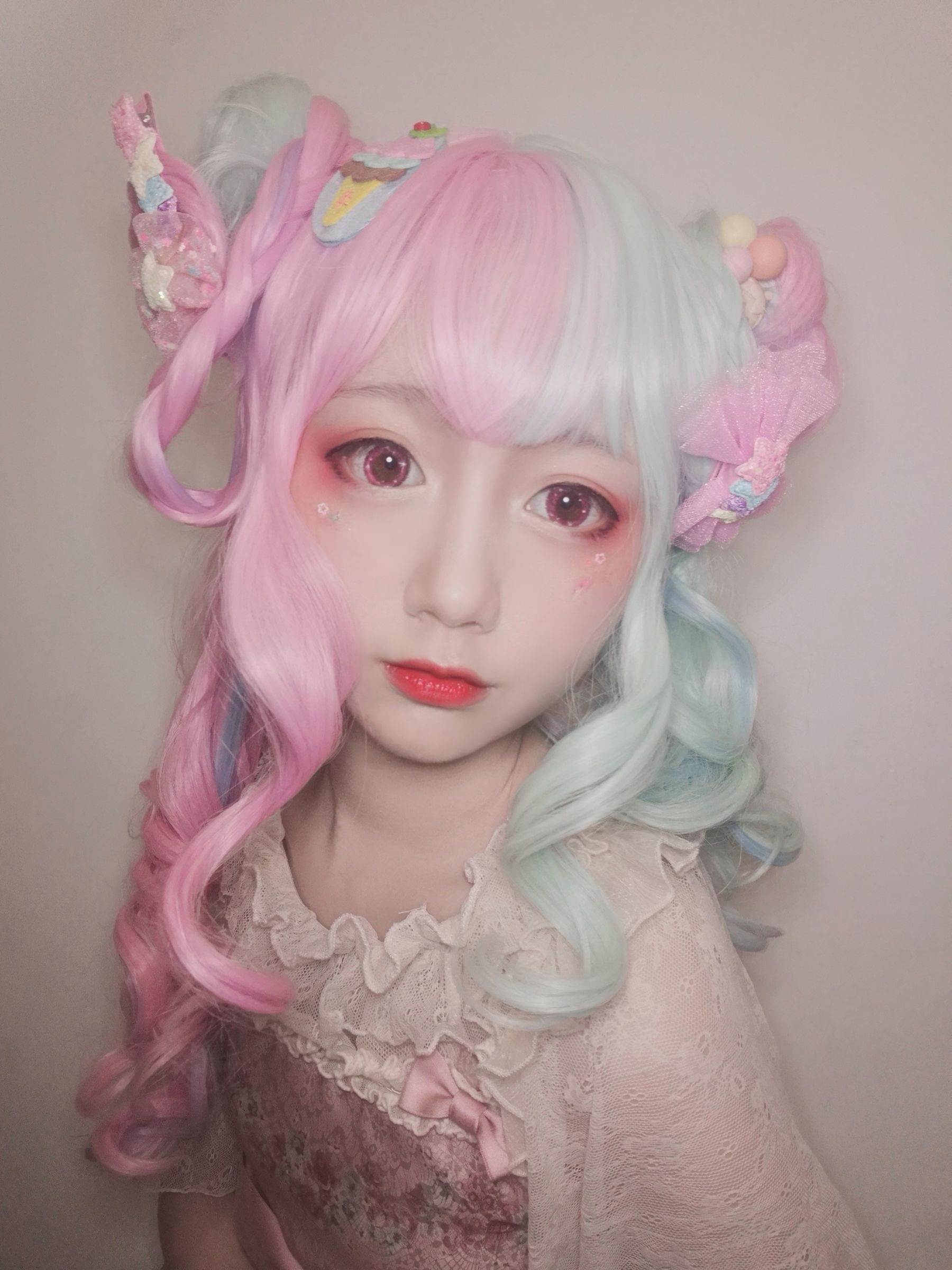动漫博主弦音sic - lolita草莓薄荷冰淇淋-图3