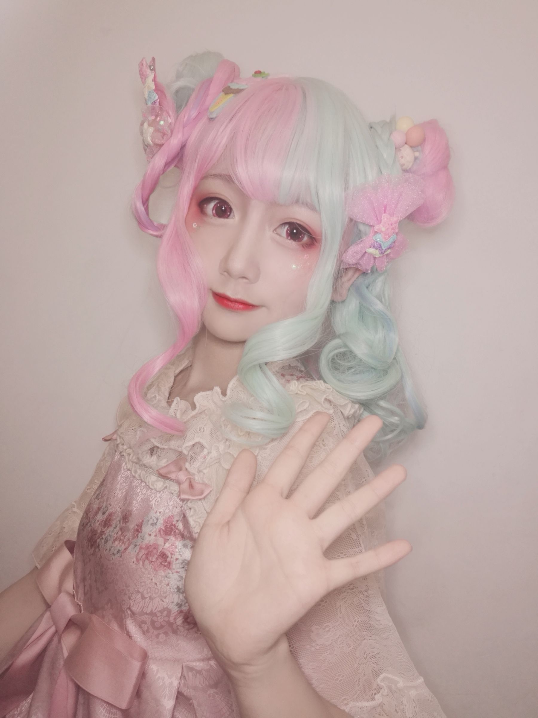 动漫博主弦音sic - lolita草莓薄荷冰淇淋-图4