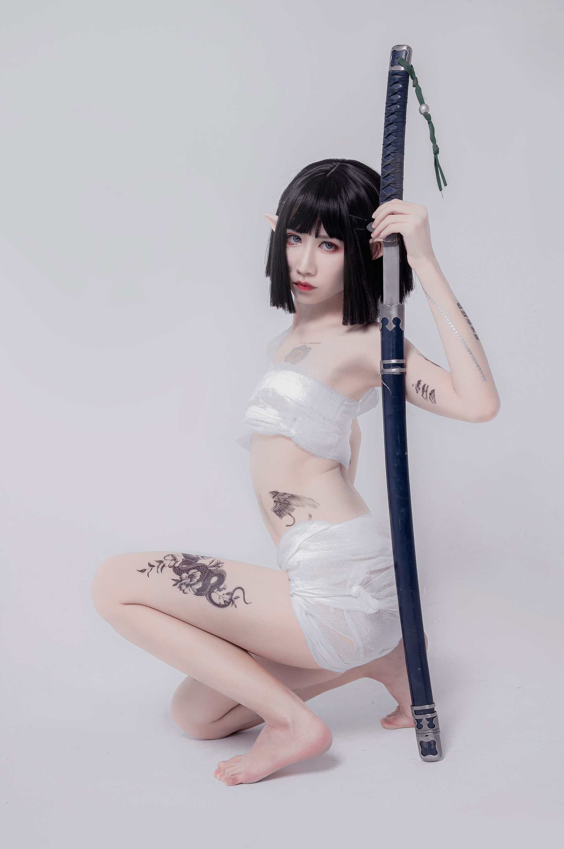 动漫博主阮邑_Fairy - 绑带和武士-图24