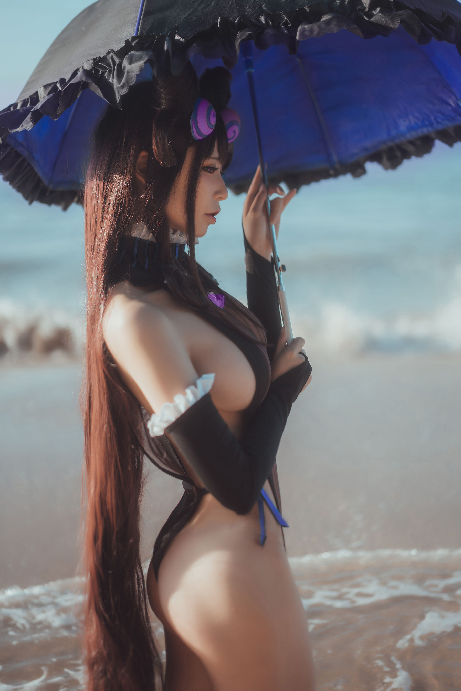 动漫博主爱老师_PhD - 紫式部 eno泳装-图0
