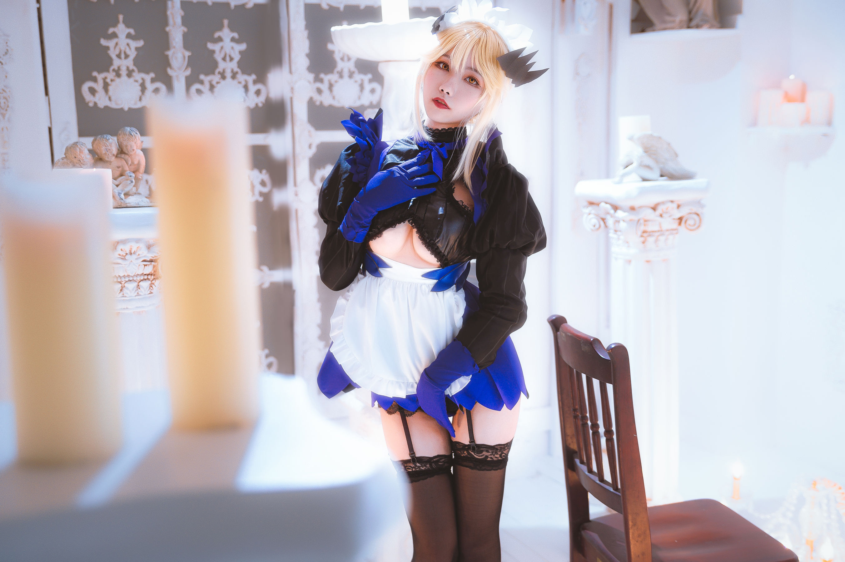 微博妹子Momoko葵葵 - 黑枪呆女仆-图9