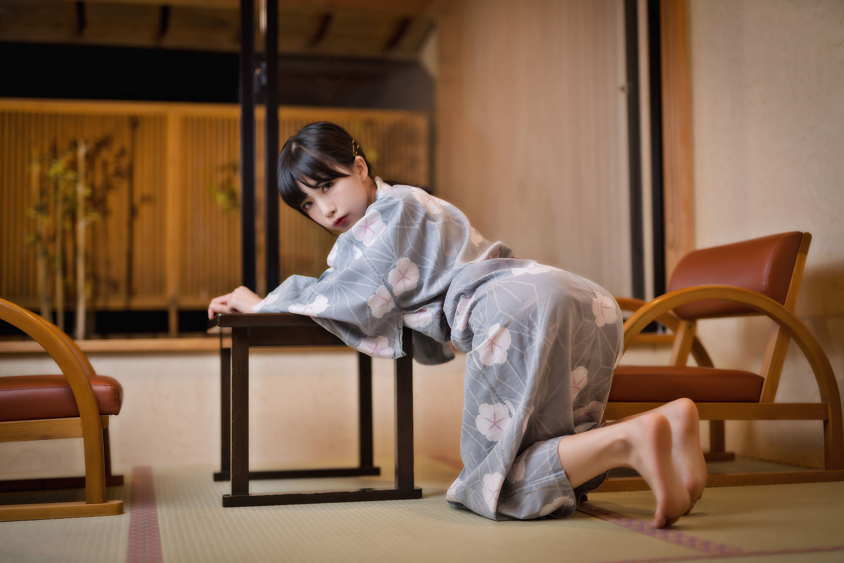 动漫博主水淼aqua - 温泉和服-图1