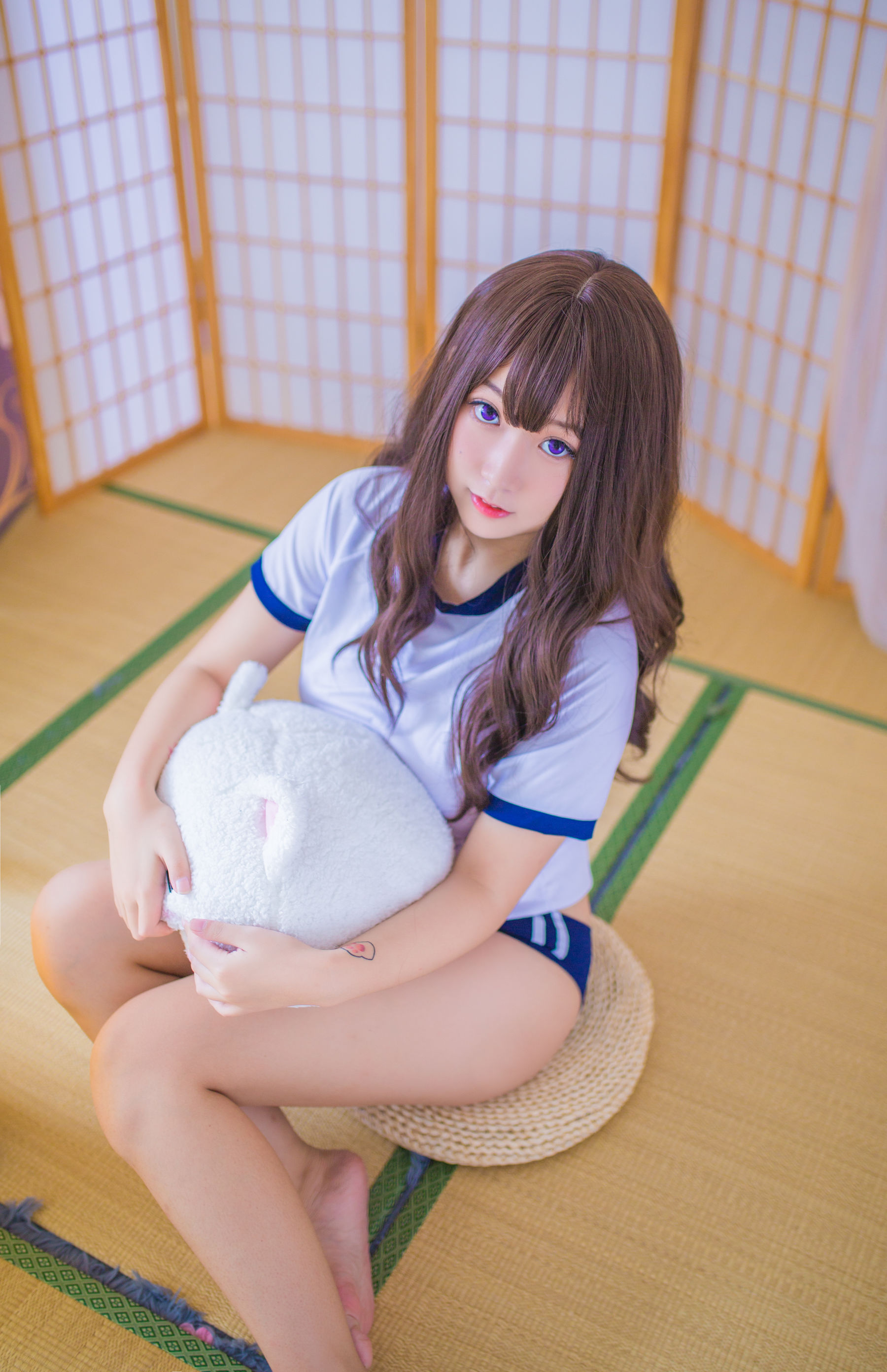 巨乳猫九酱Sakura - 体操服-图3