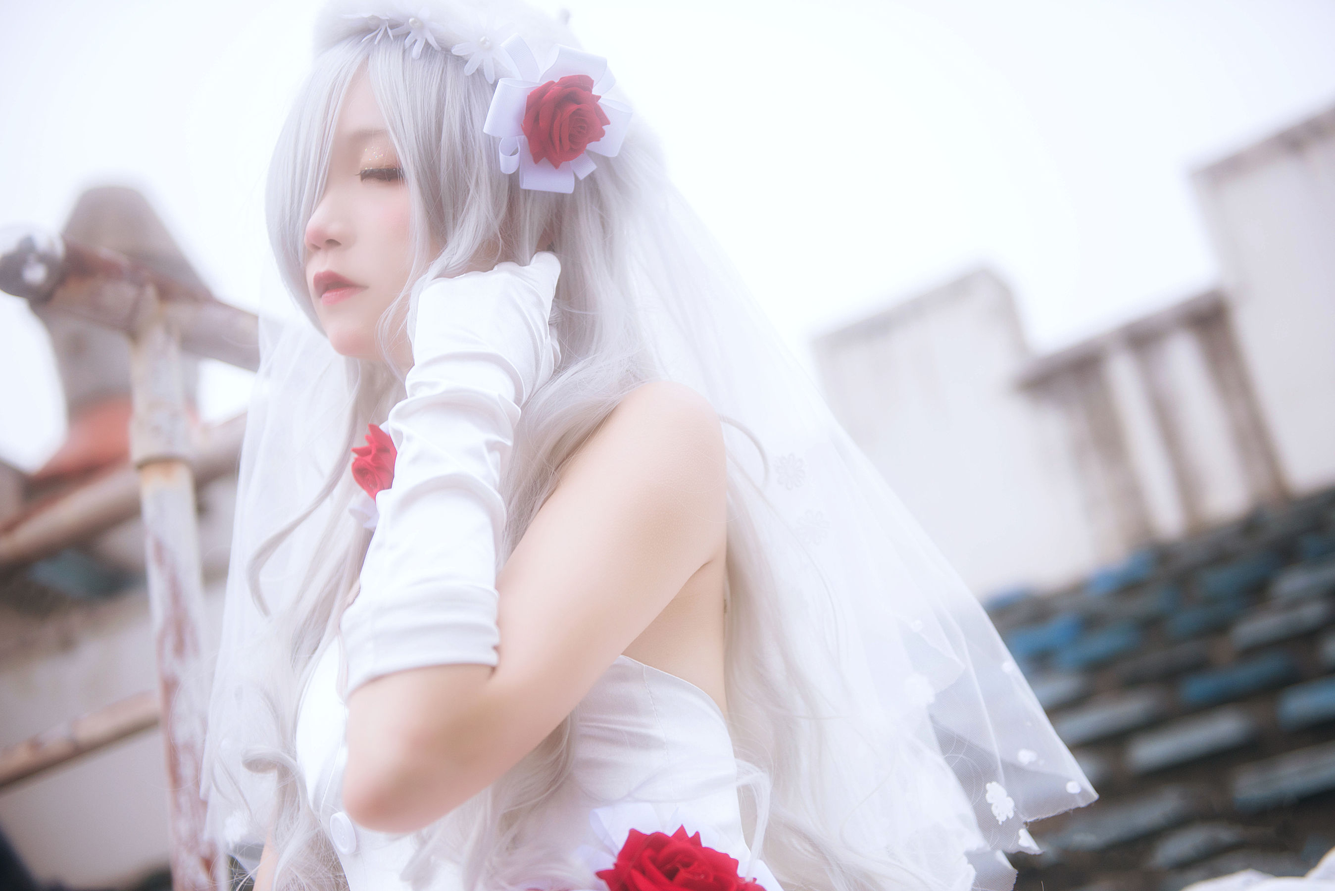 清纯少女五更百鬼 - 婚纱-图0