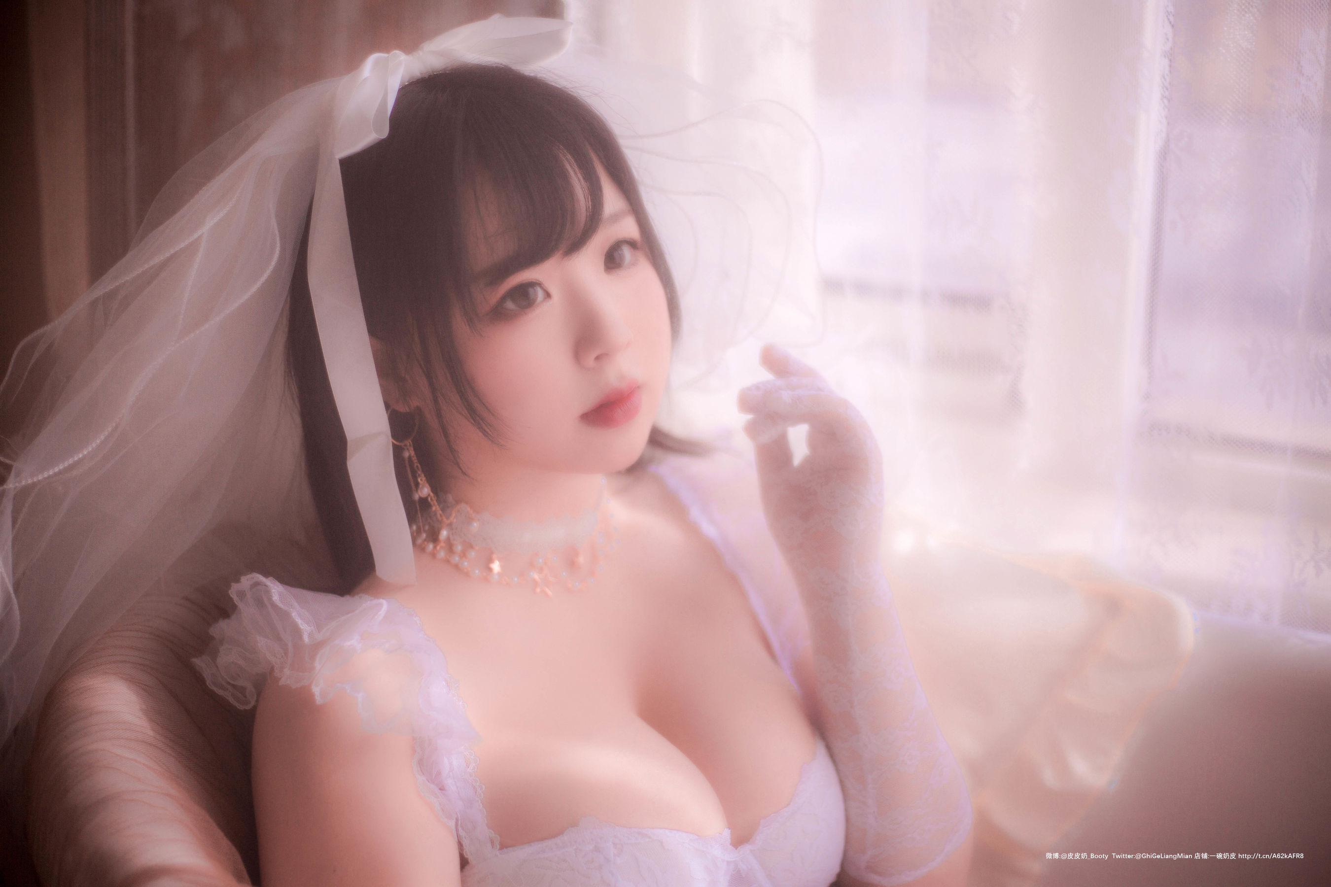 皮皮奶可可爱了啦 - 朦胧婚纱-图1