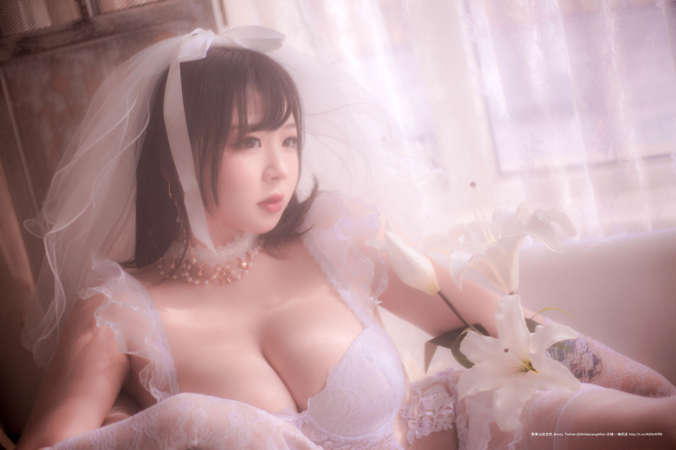 皮皮奶可可爱了啦 - 朦胧婚纱-图6