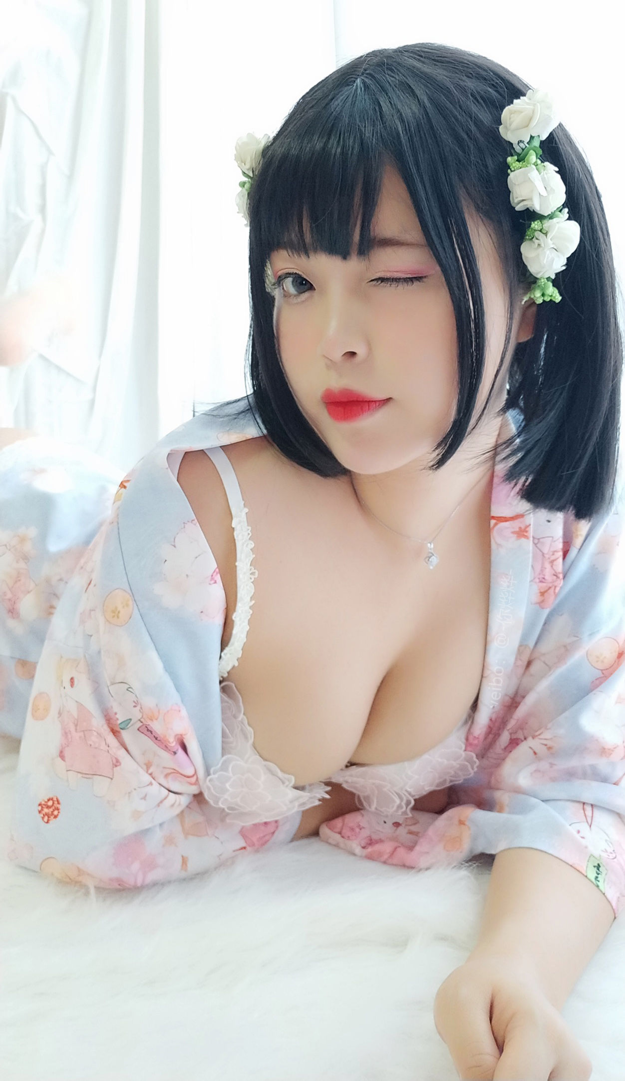 萌系小姐姐-白烨- - 花与酒与少女-图28