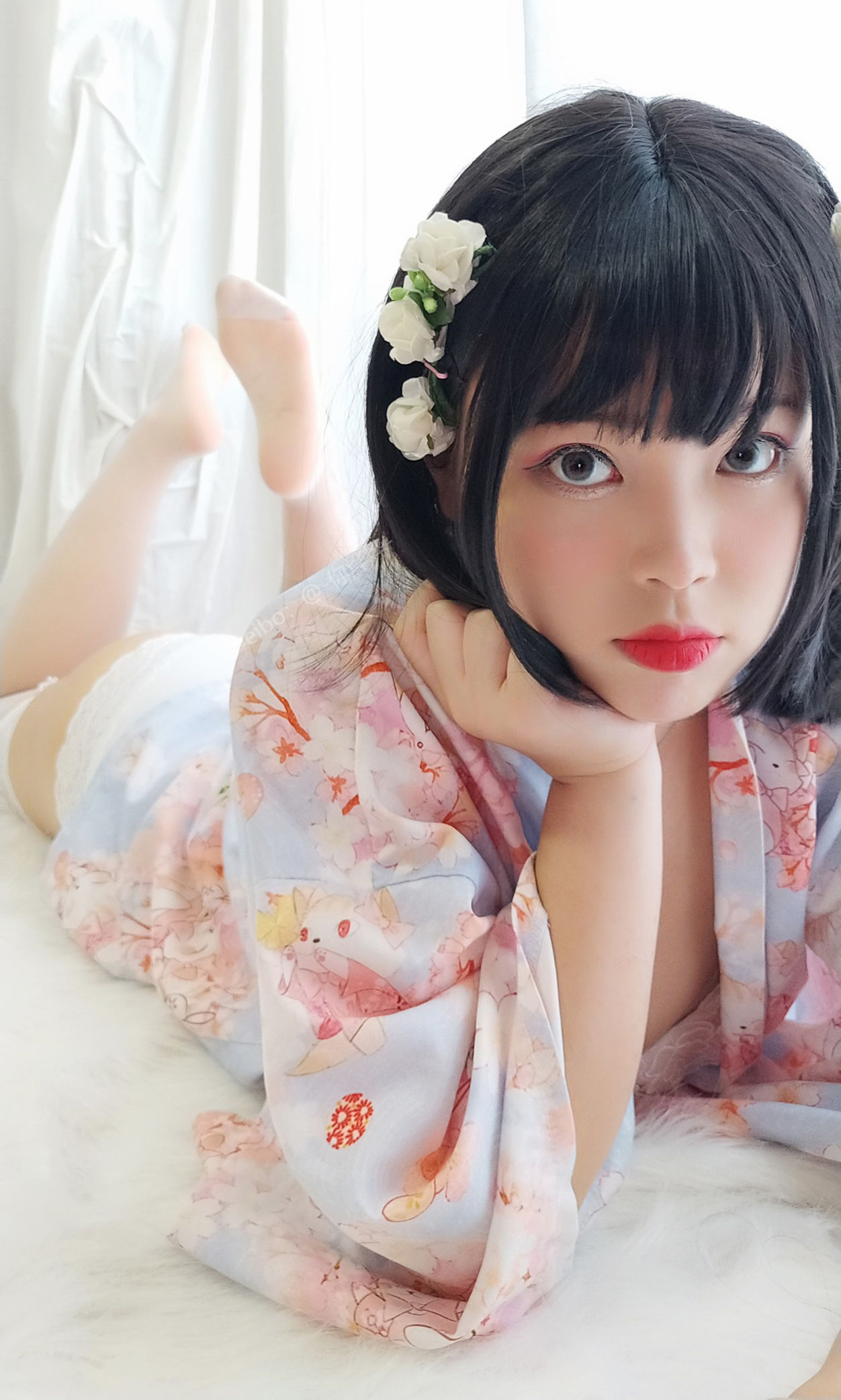 萌系小姐姐-白烨- - 花与酒与少女-图29