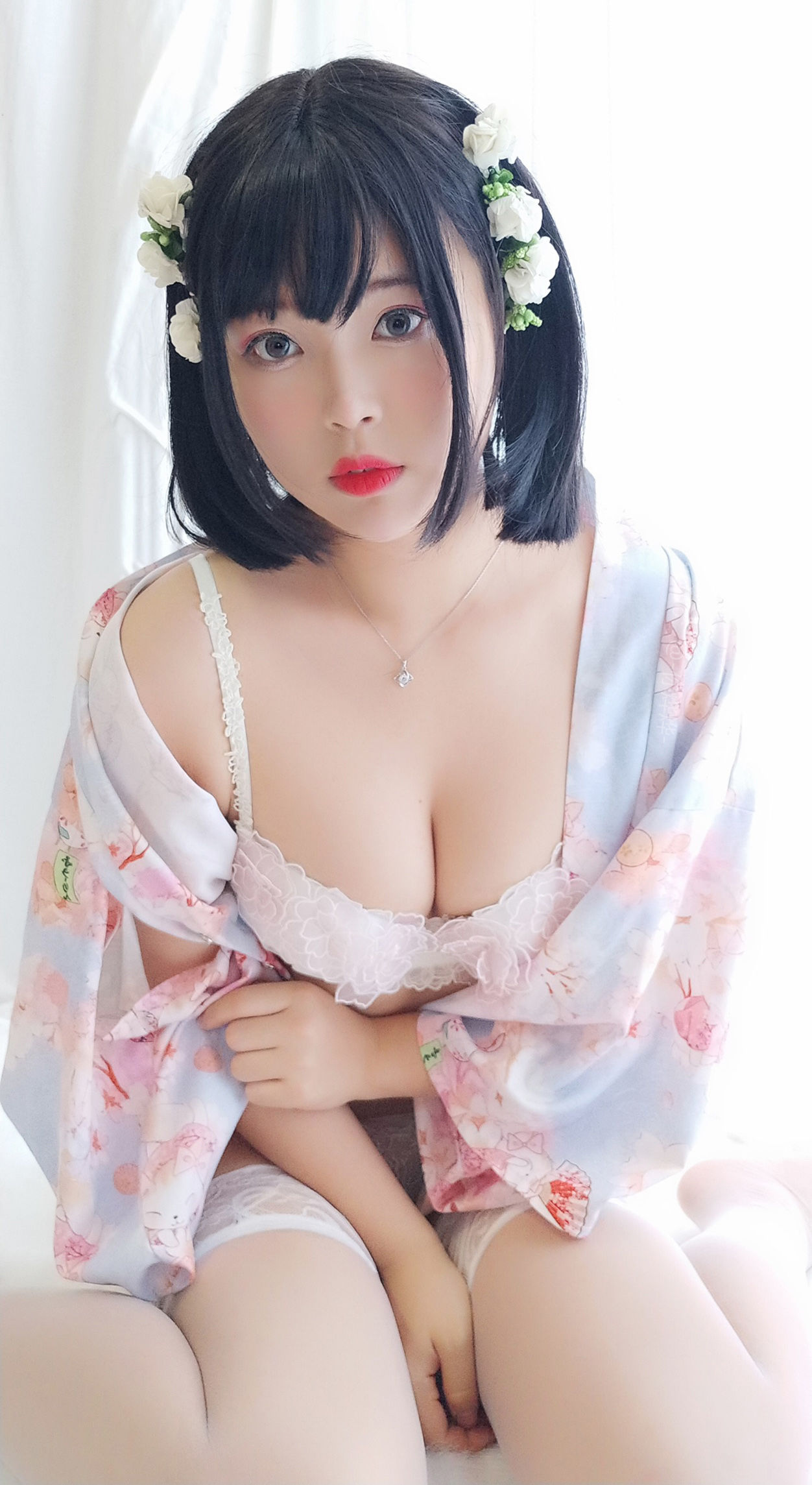 萌系小姐姐-白烨- - 花与酒与少女-图32