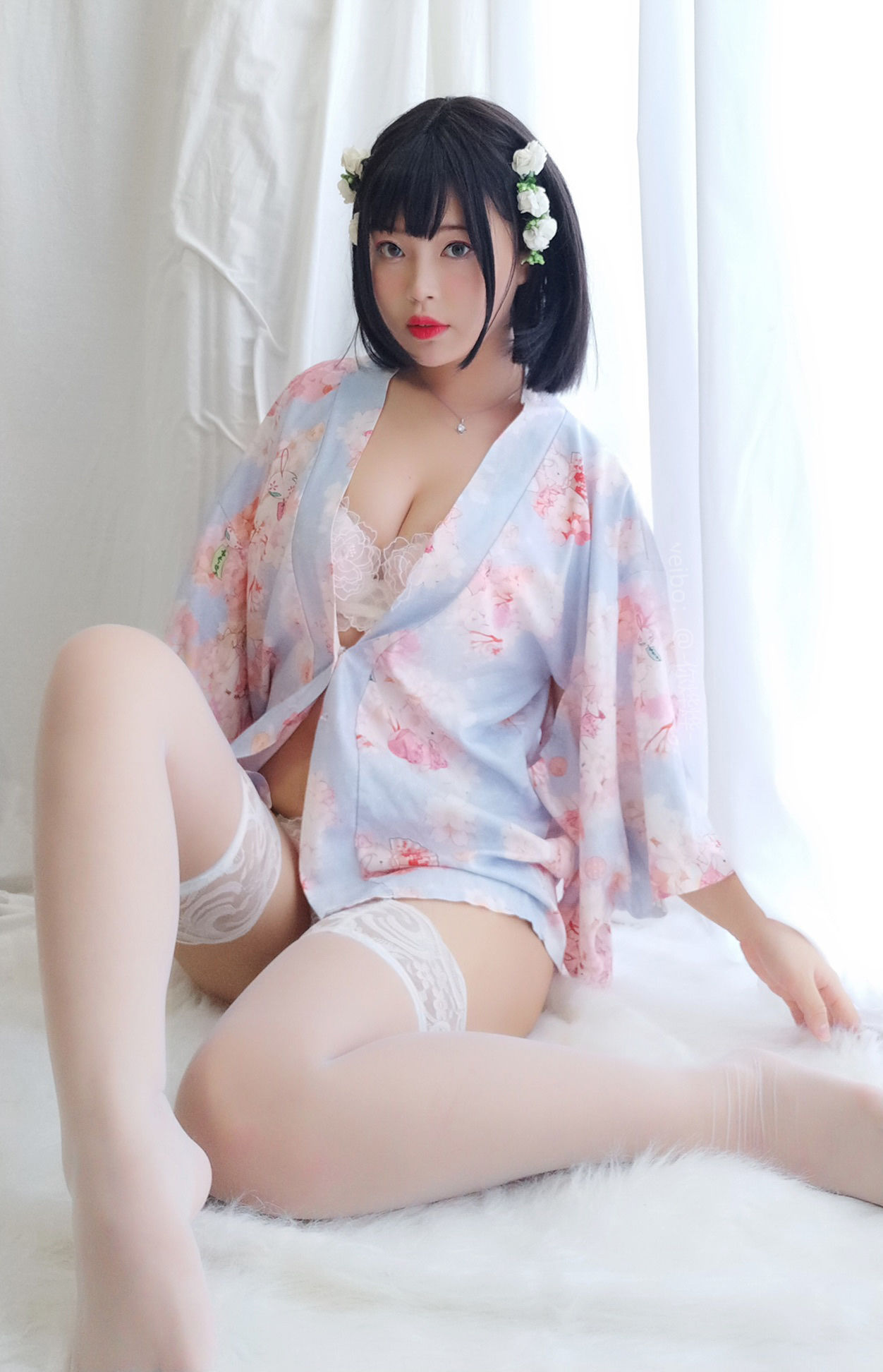 萌系小姐姐-白烨- - 花与酒与少女-图36
