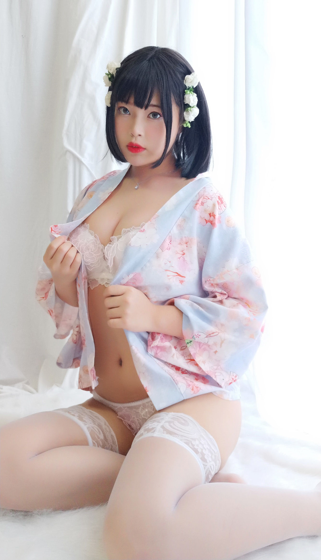 萌系小姐姐-白烨- - 花与酒与少女-图42