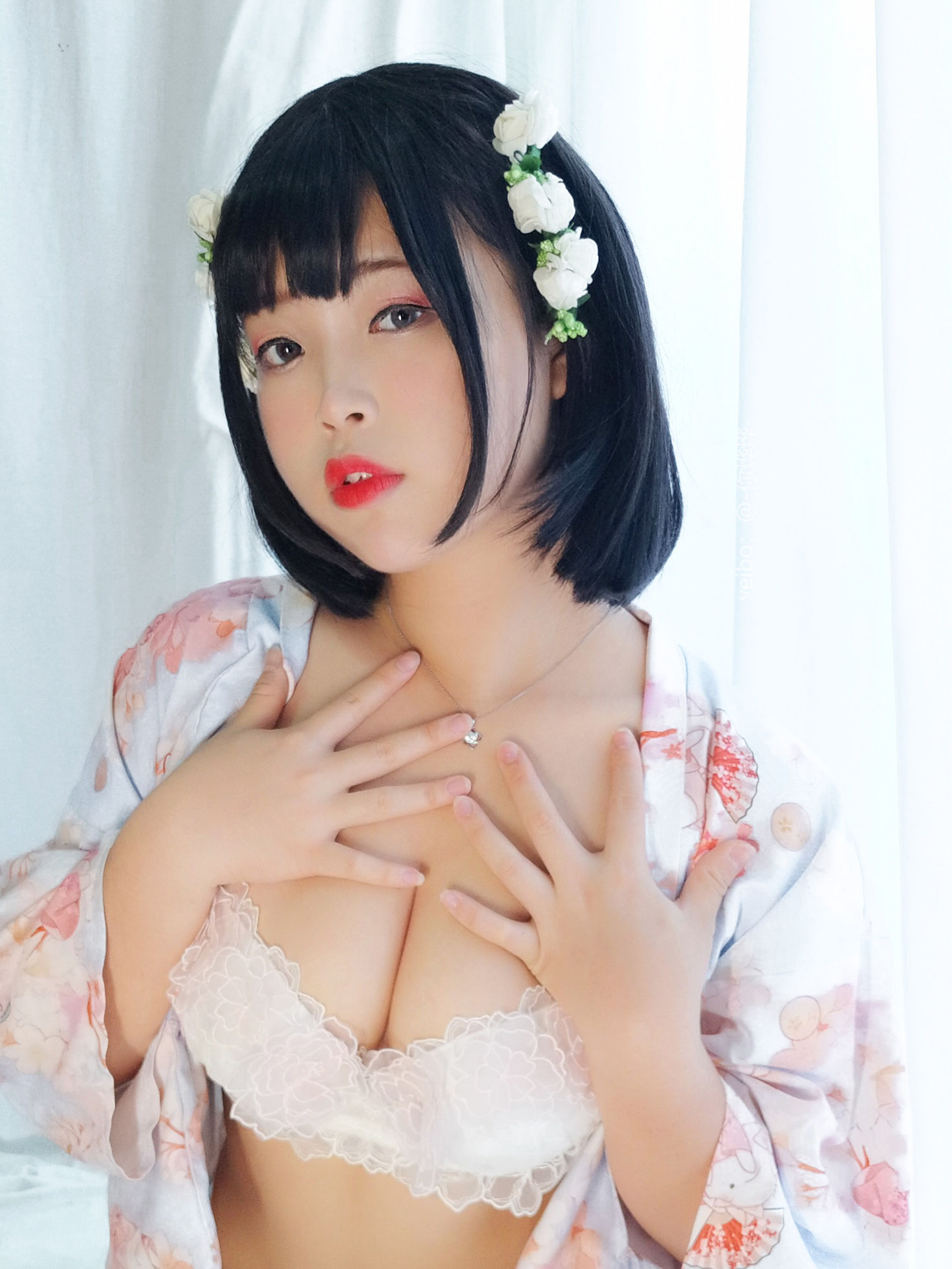 萌系小姐姐-白烨- - 花与酒与少女-图56