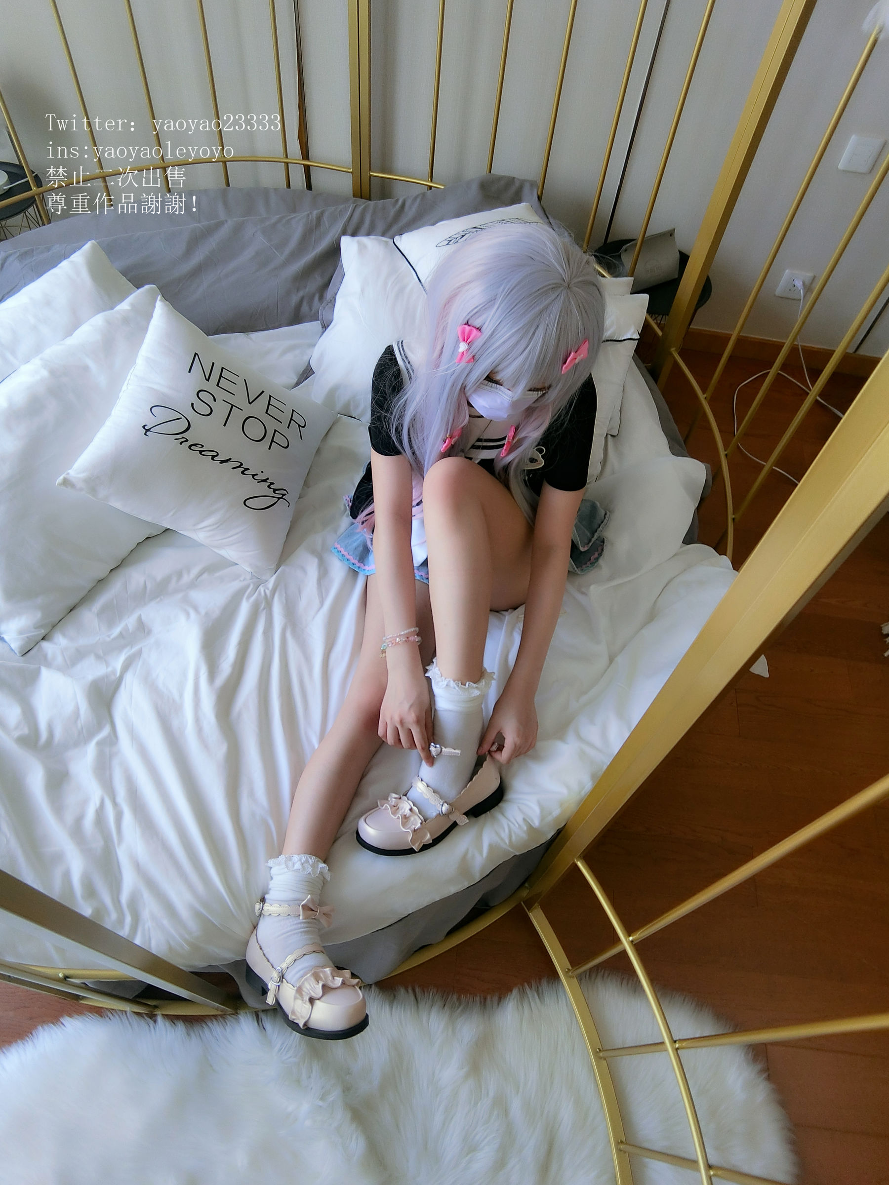 萌妹子Coser摇摇乐yoyo - 嫩足萝莉系-图41