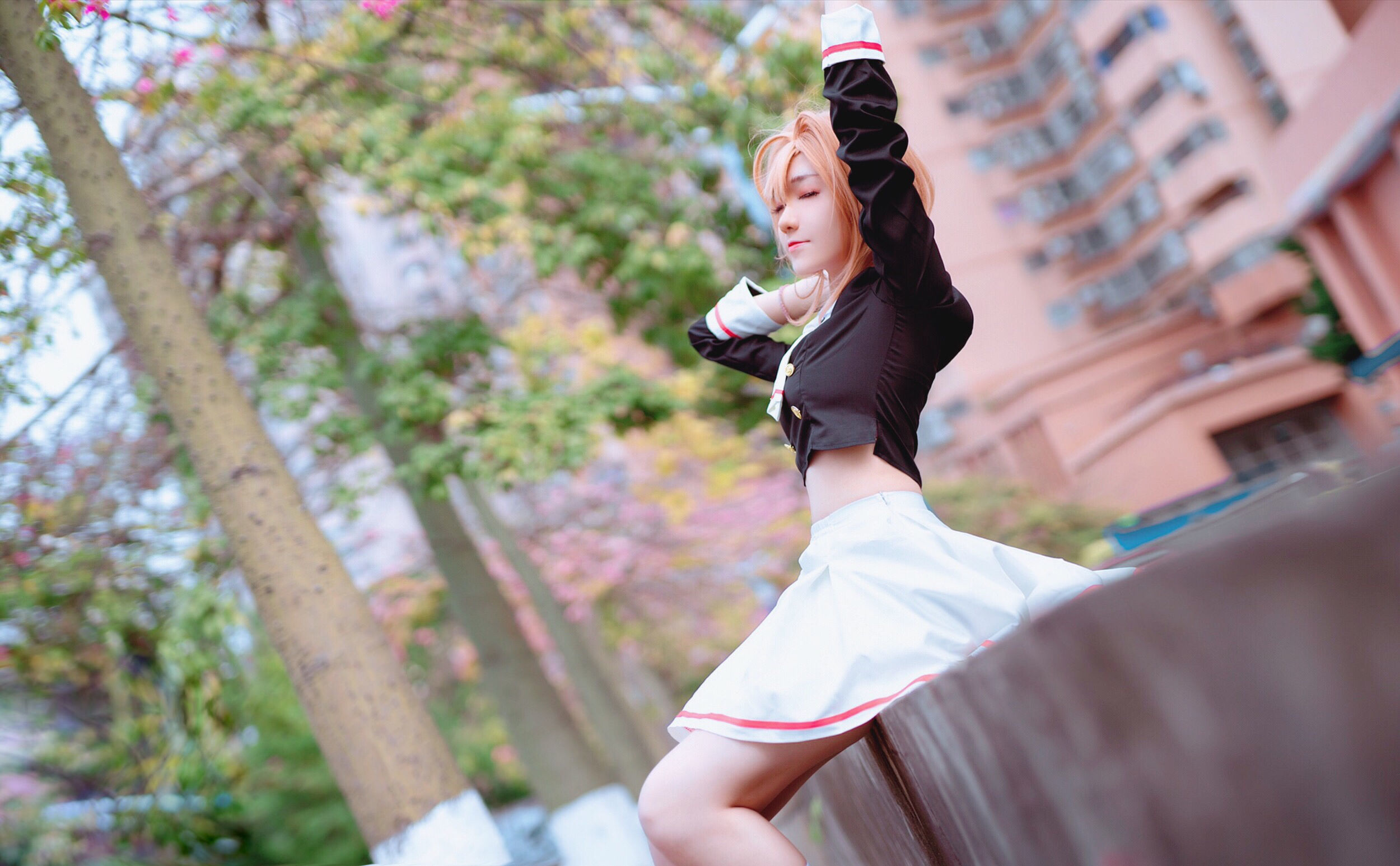 动漫博主南桃Momoko - 木之本樱制服-图7