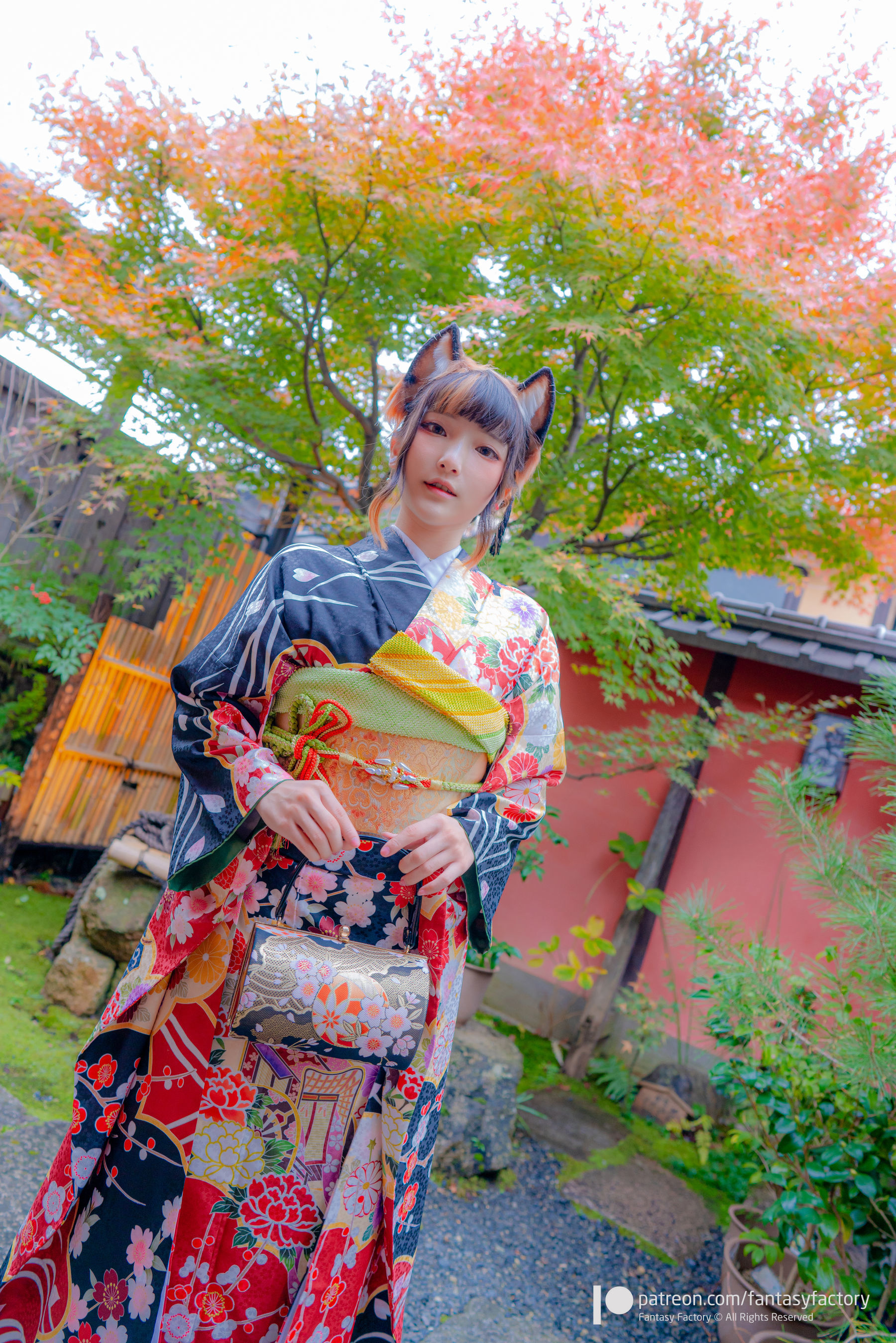 小丁Cosplay 2020.01  黑丝 和服 JK-图42