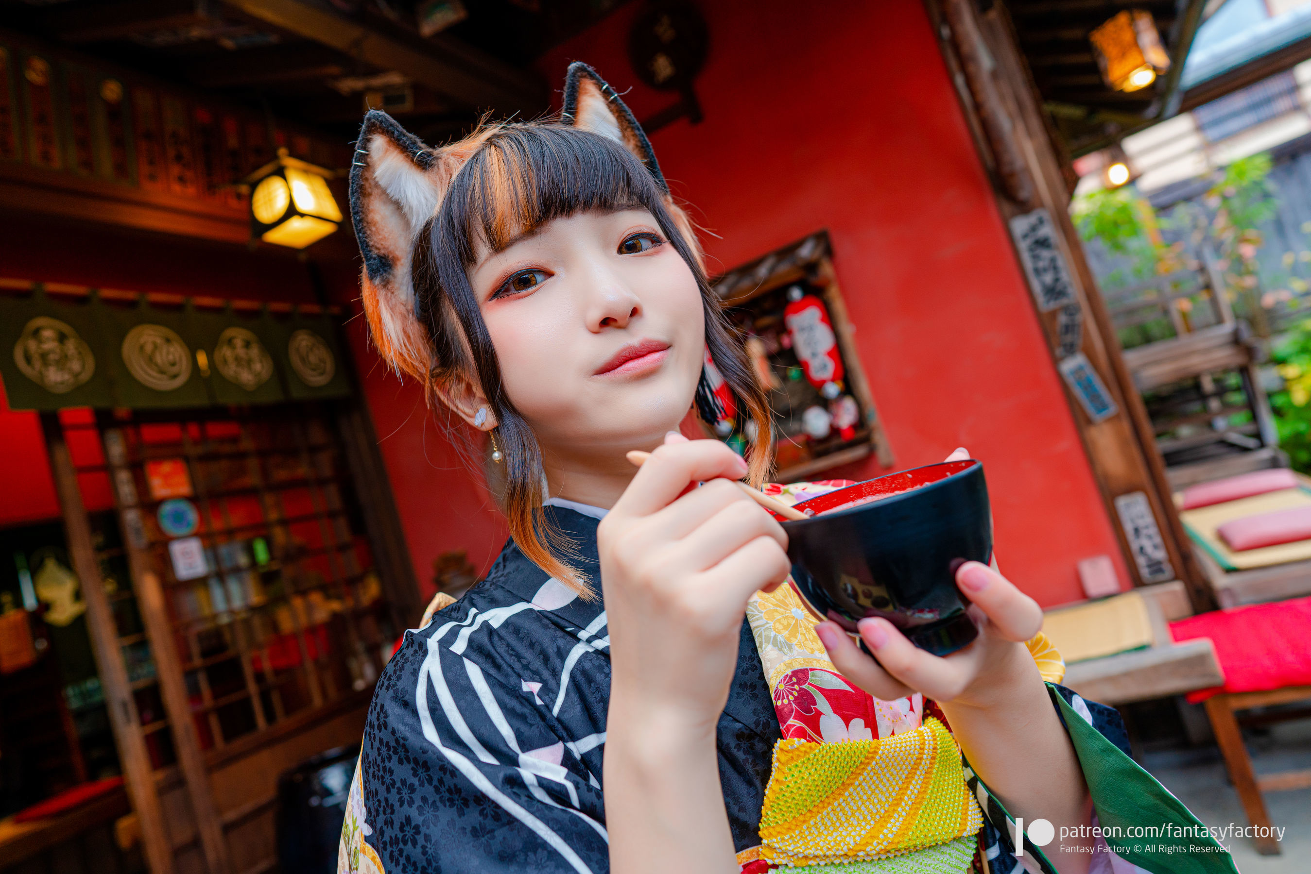 小丁Cosplay 2020.01  黑丝 和服 JK-图46