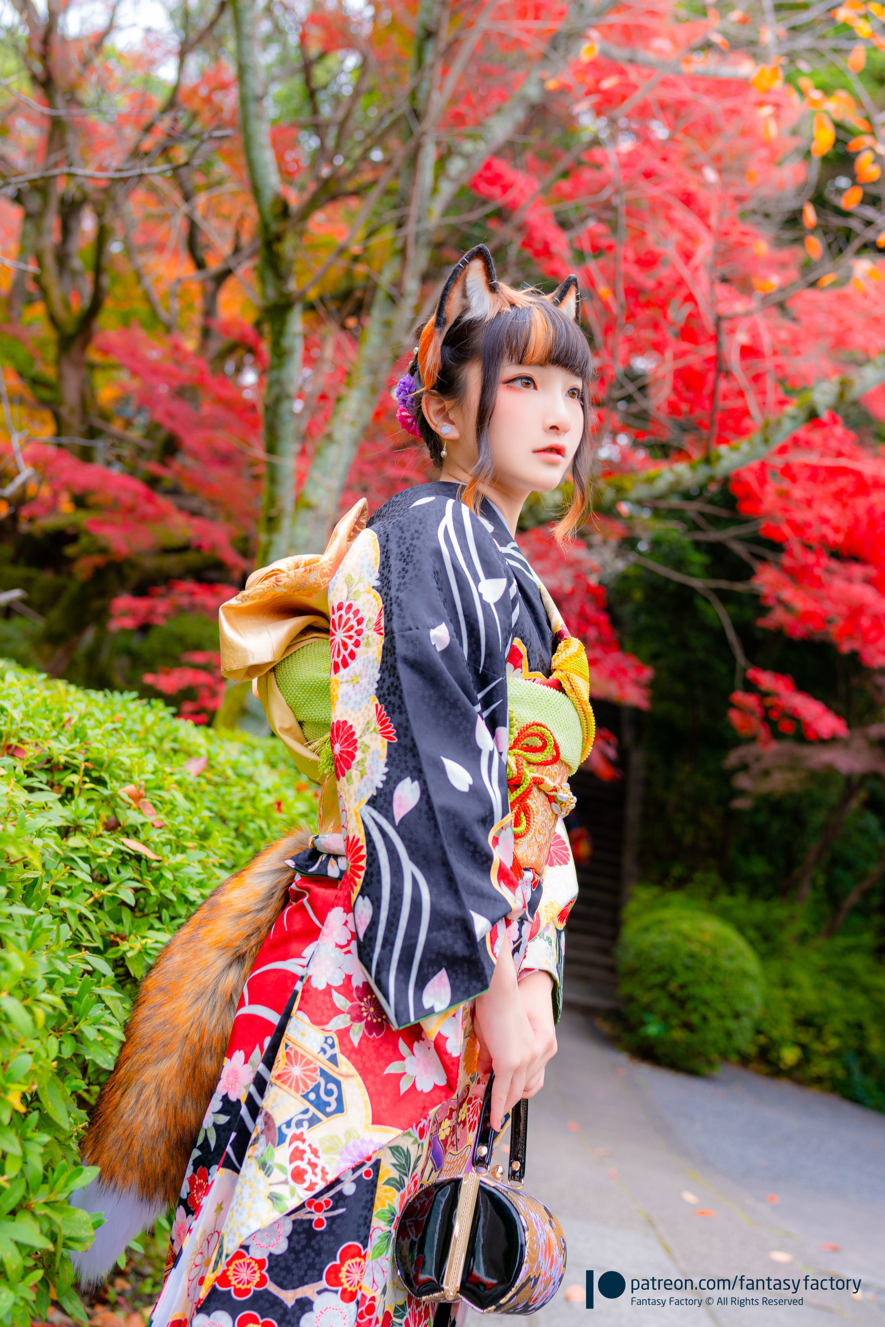 小丁Cosplay 2020.01  黑丝 和服 JK-图48