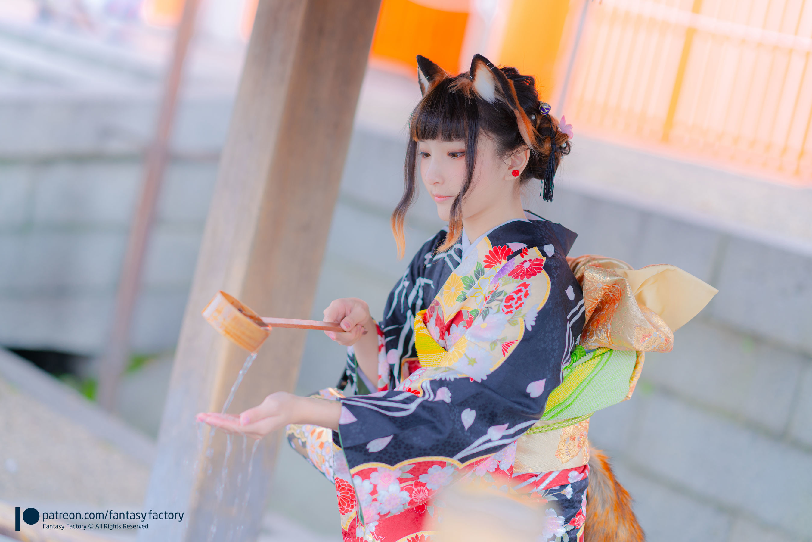 小丁Cosplay 2020.01  黑丝 和服 JK-图52