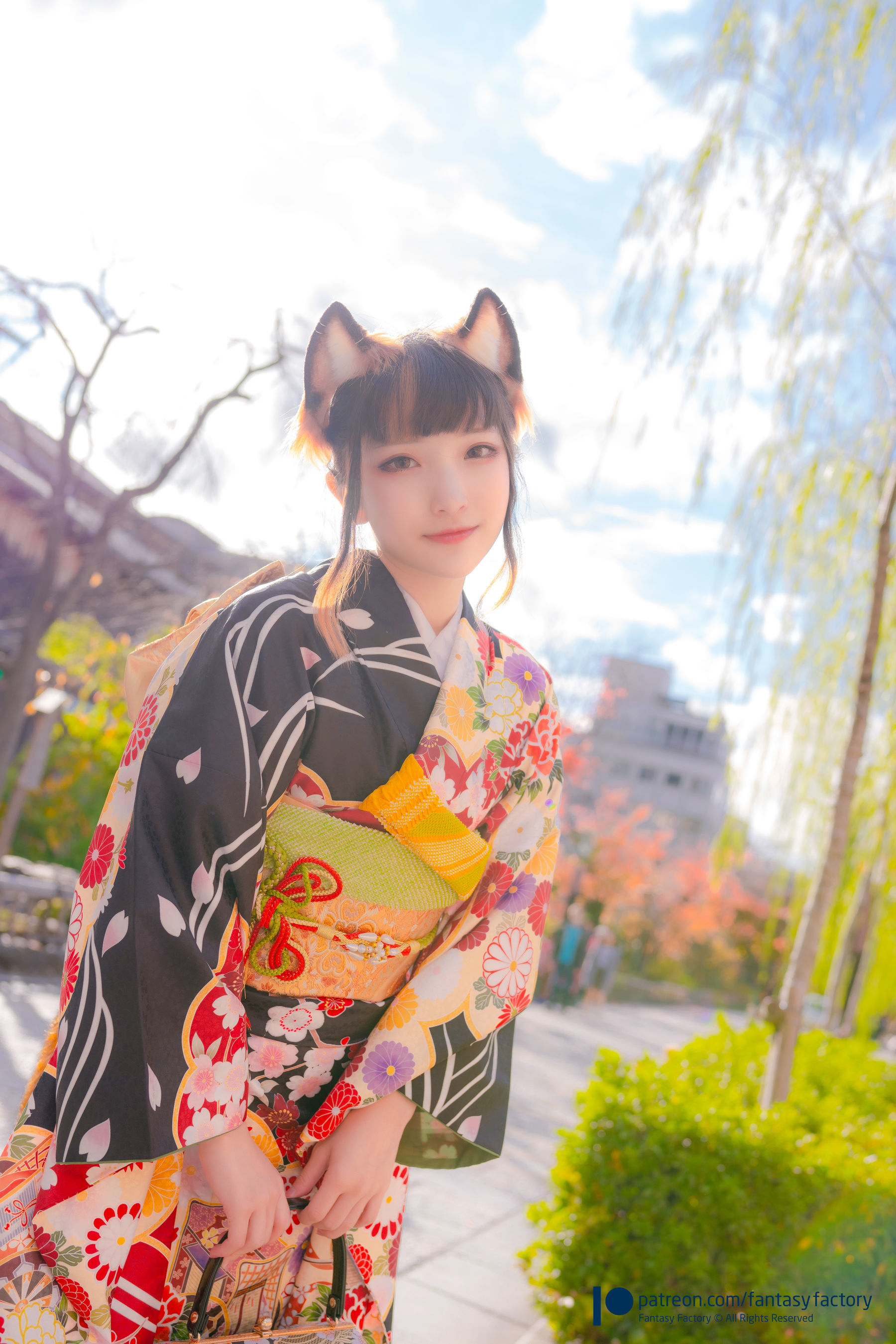 小丁Cosplay 2020.01  黑丝 和服 JK-图54