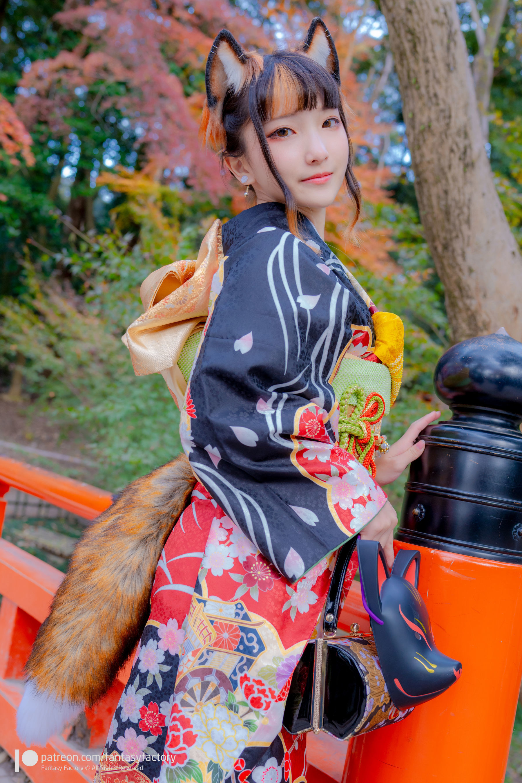 小丁Cosplay 2020.01  黑丝 和服 JK-图62