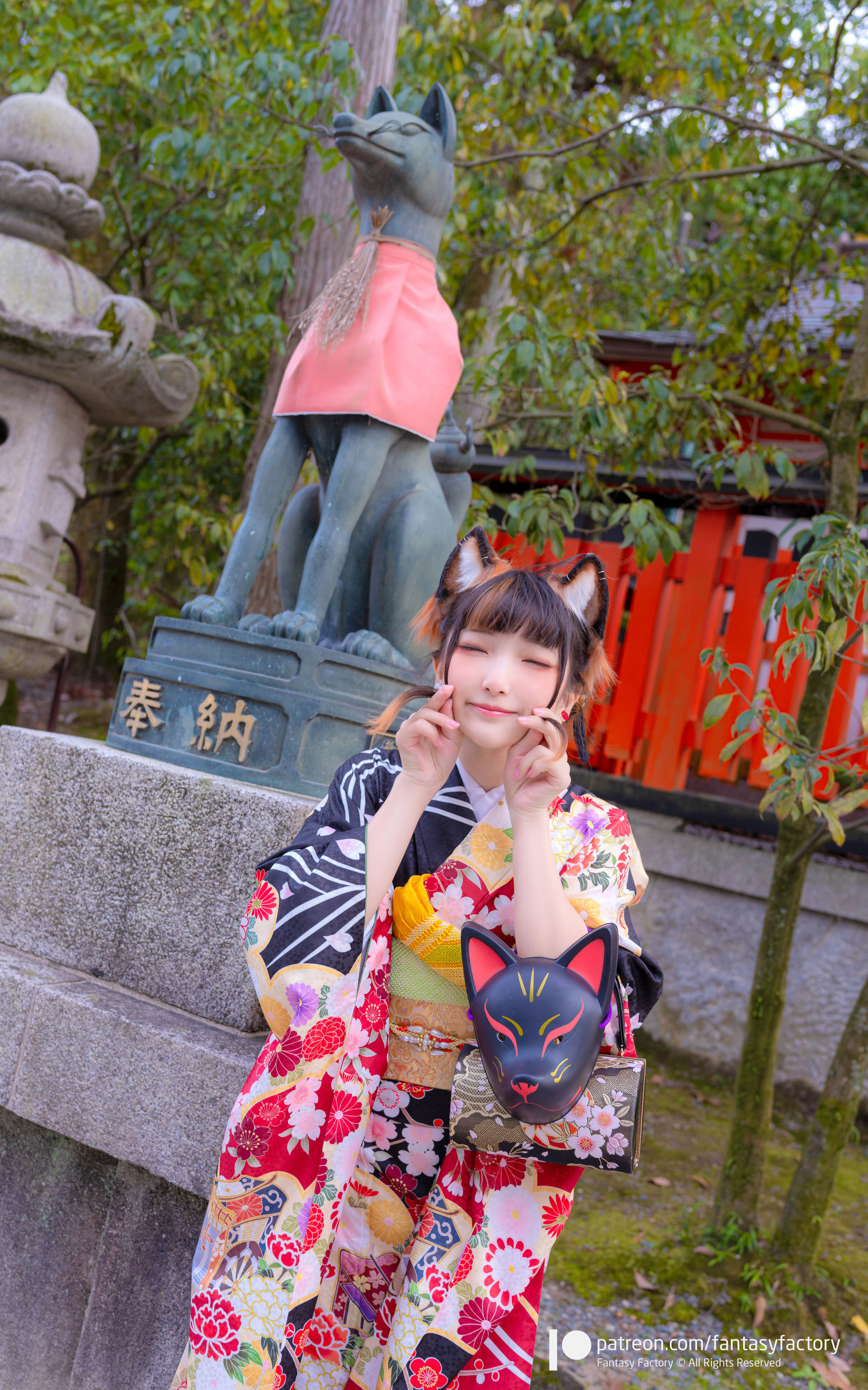 小丁Cosplay 2020.01  黑丝 和服 JK-图63