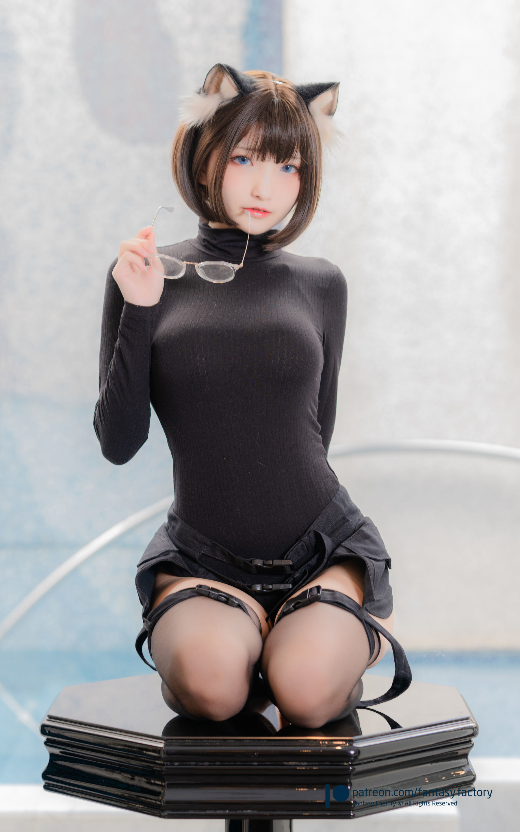 小丁Cosplay 2020.01  黑丝 和服 JK-图81
