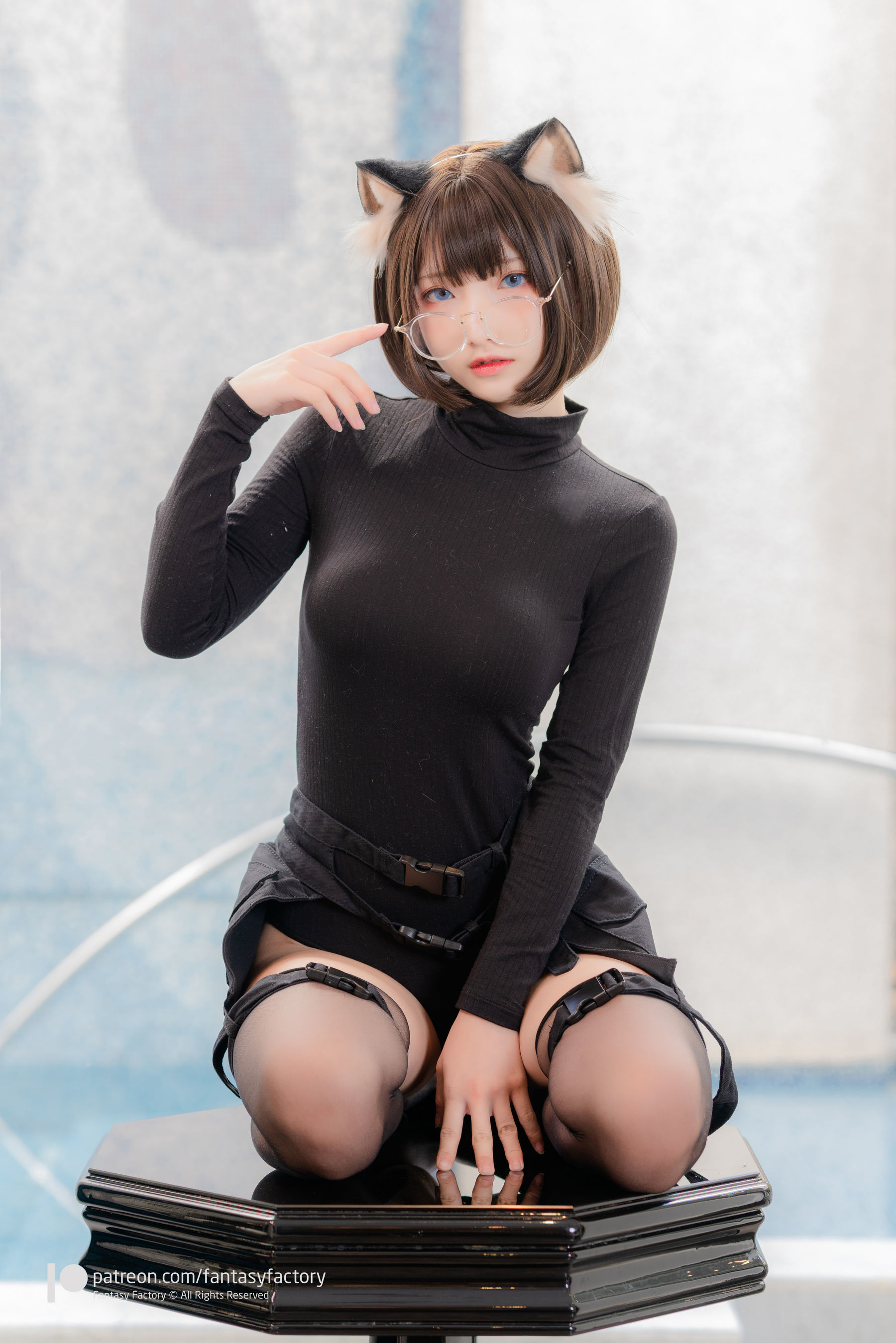 小丁Cosplay 2020.01  黑丝 和服 JK-图82