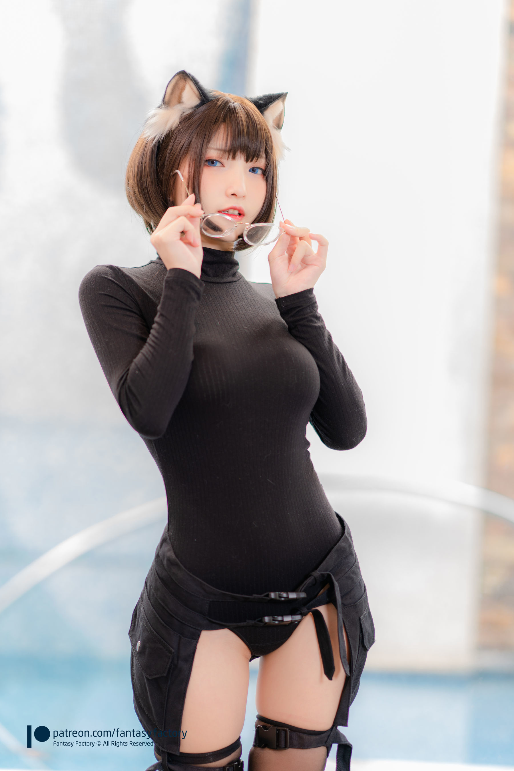 小丁Cosplay 2020.01  黑丝 和服 JK-图86