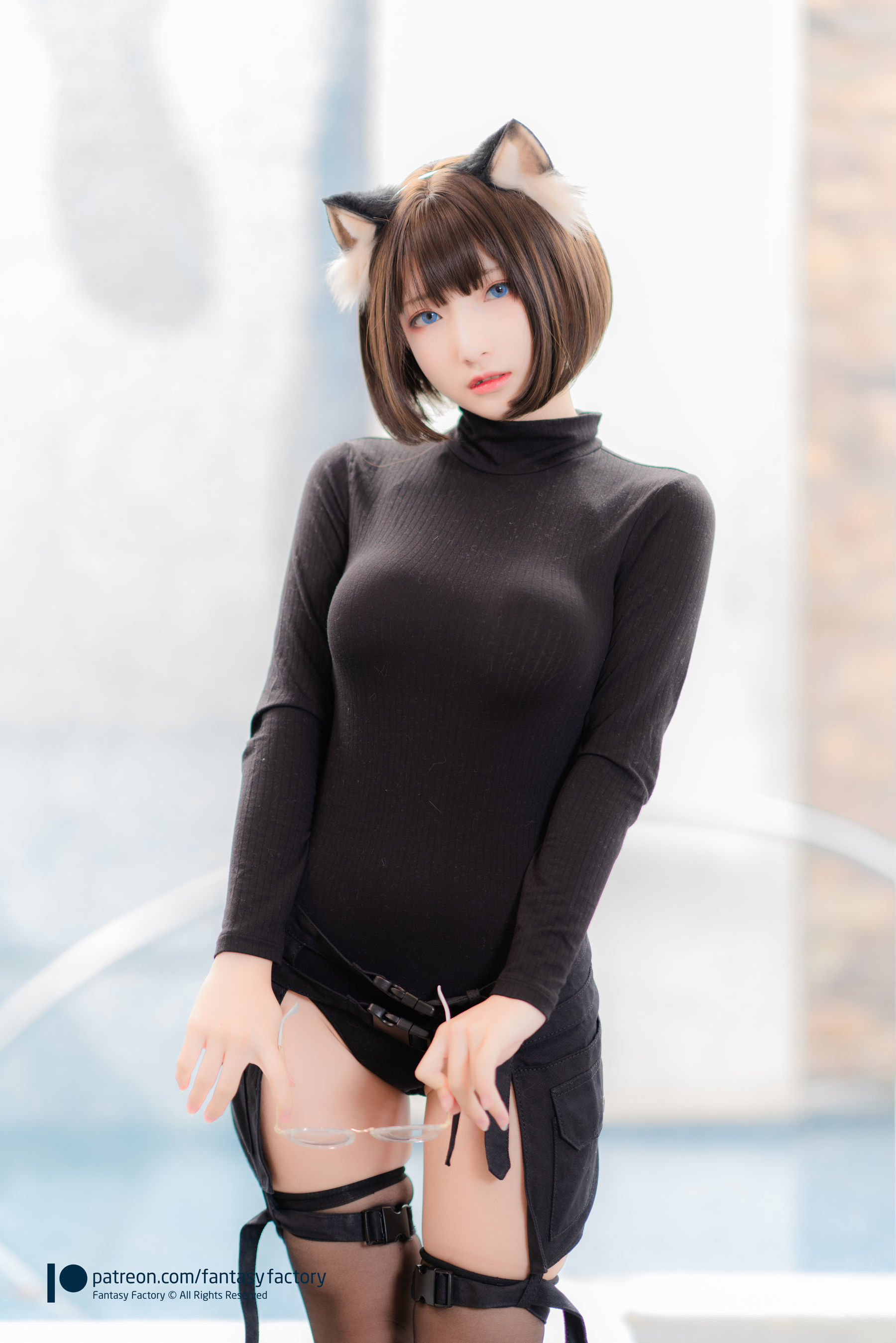 小丁Cosplay 2020.01  黑丝 和服 JK-图87