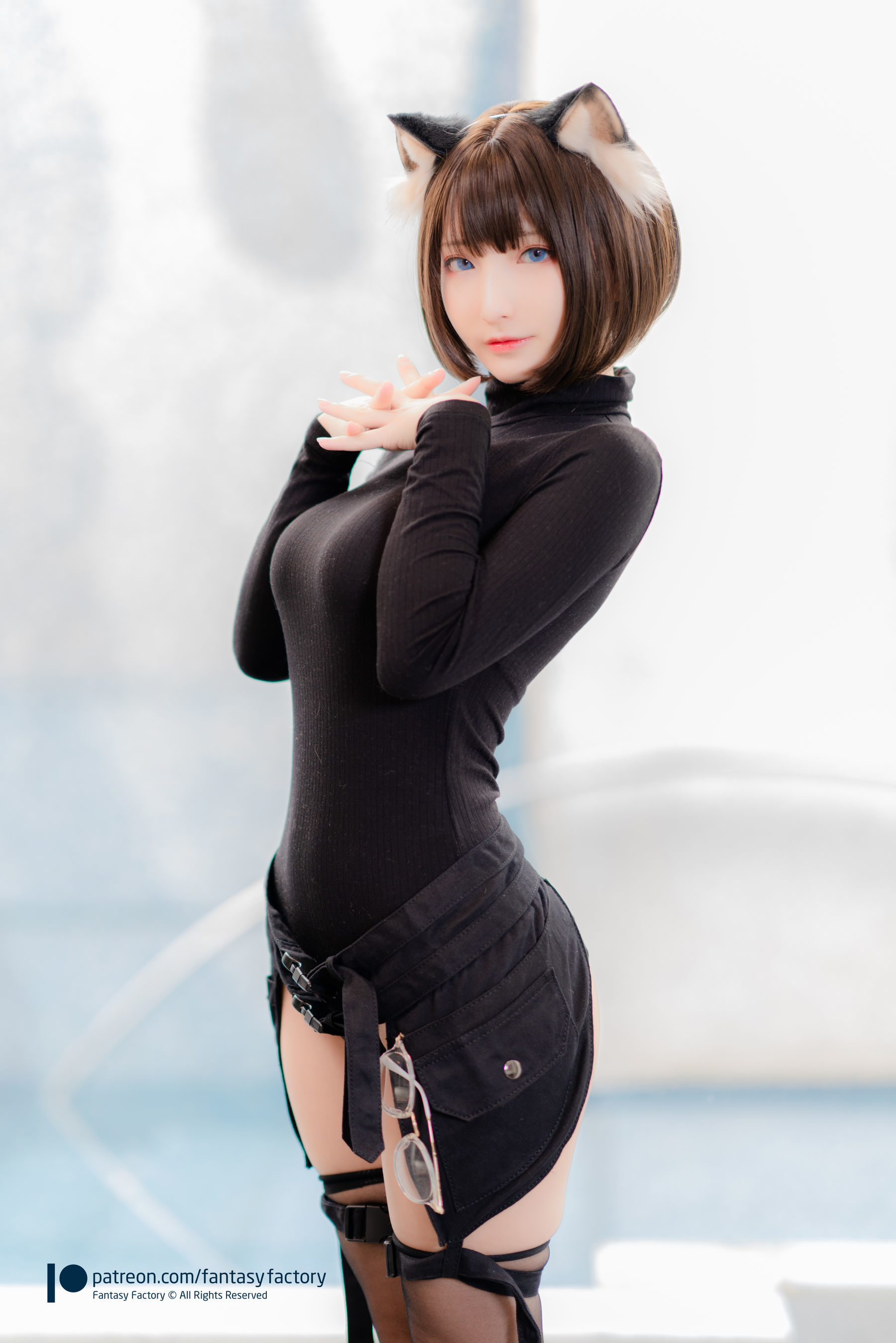 小丁Cosplay 2020.01  黑丝 和服 JK-图88