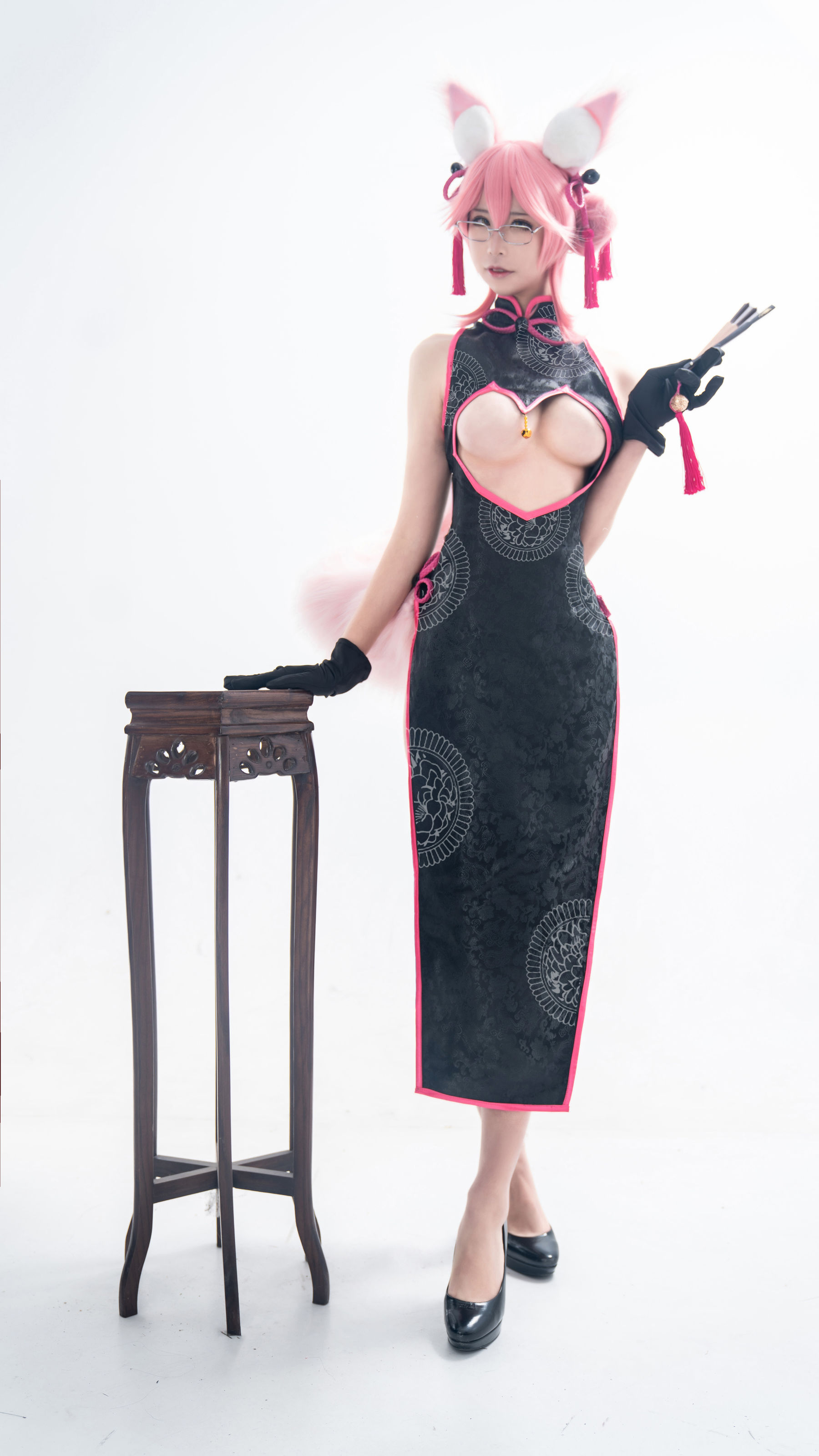 动漫博主爱老师_PhD - 玉藻前 旗袍-图4