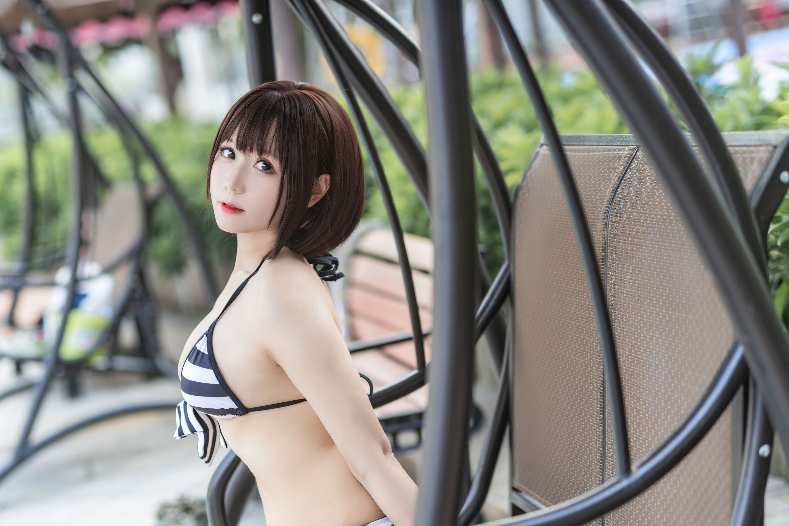 萌妹子Nyako喵子 - 加藤惠泳装-图3