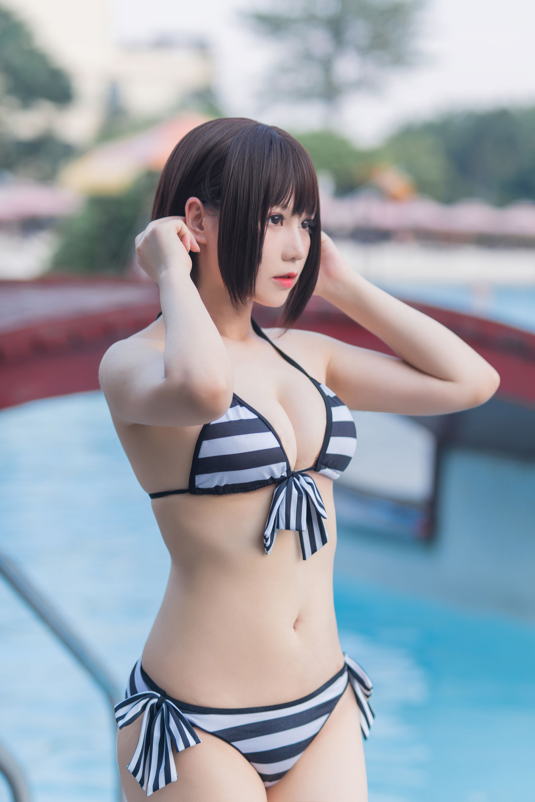 萌妹子Nyako喵子 - 加藤惠泳装-图7