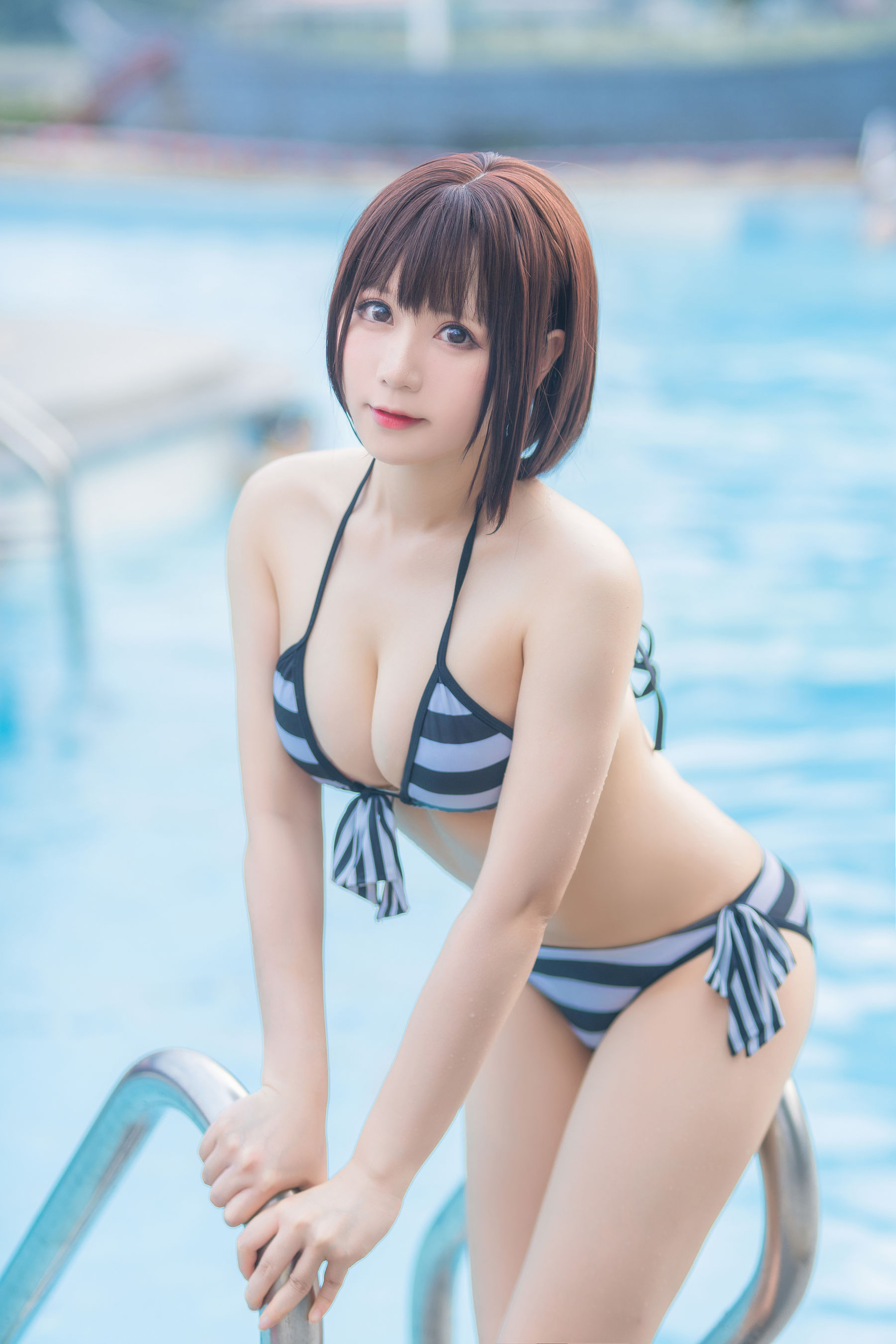 萌妹子Nyako喵子 - 加藤惠泳装-图8