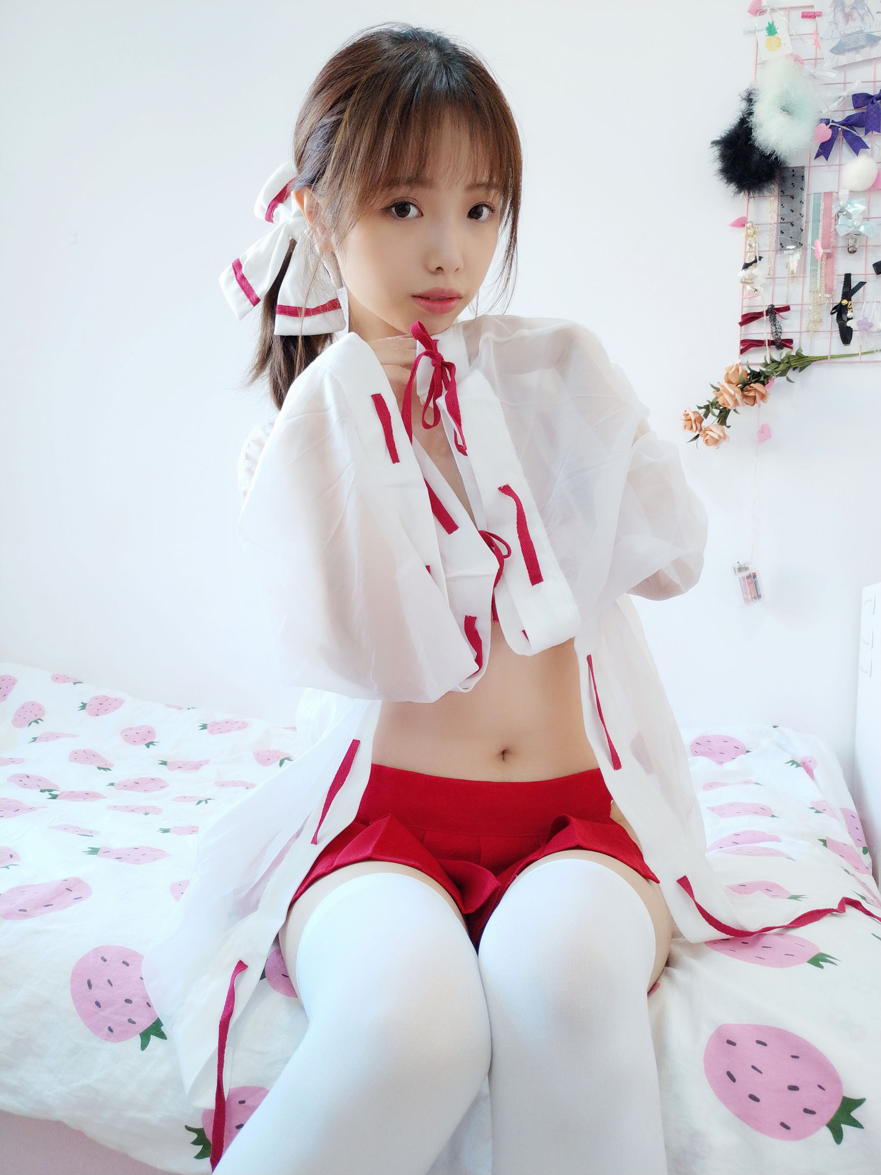 动漫博主雯妹 - 自拍本（1号本）巫女-图11