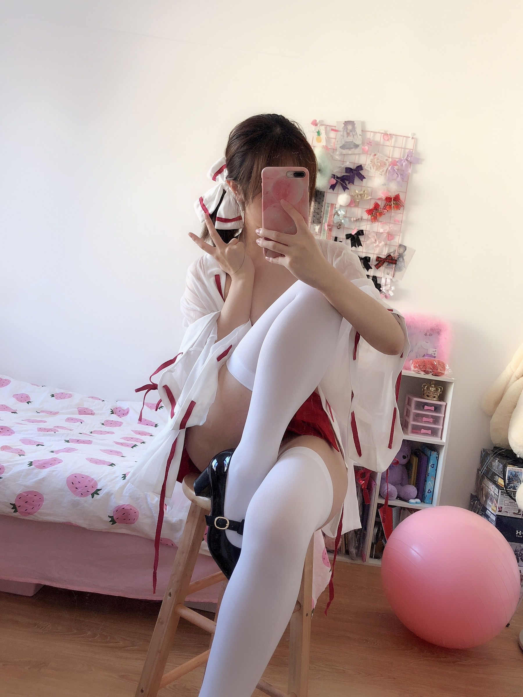 动漫博主雯妹 - 自拍本（1号本）巫女-图3