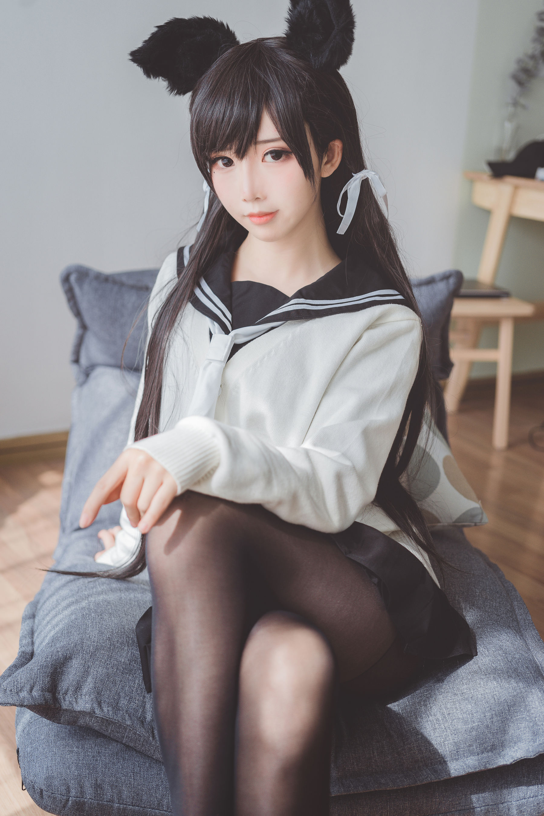 可爱人气Coser面饼仙儿 - 制服爱宕-图1