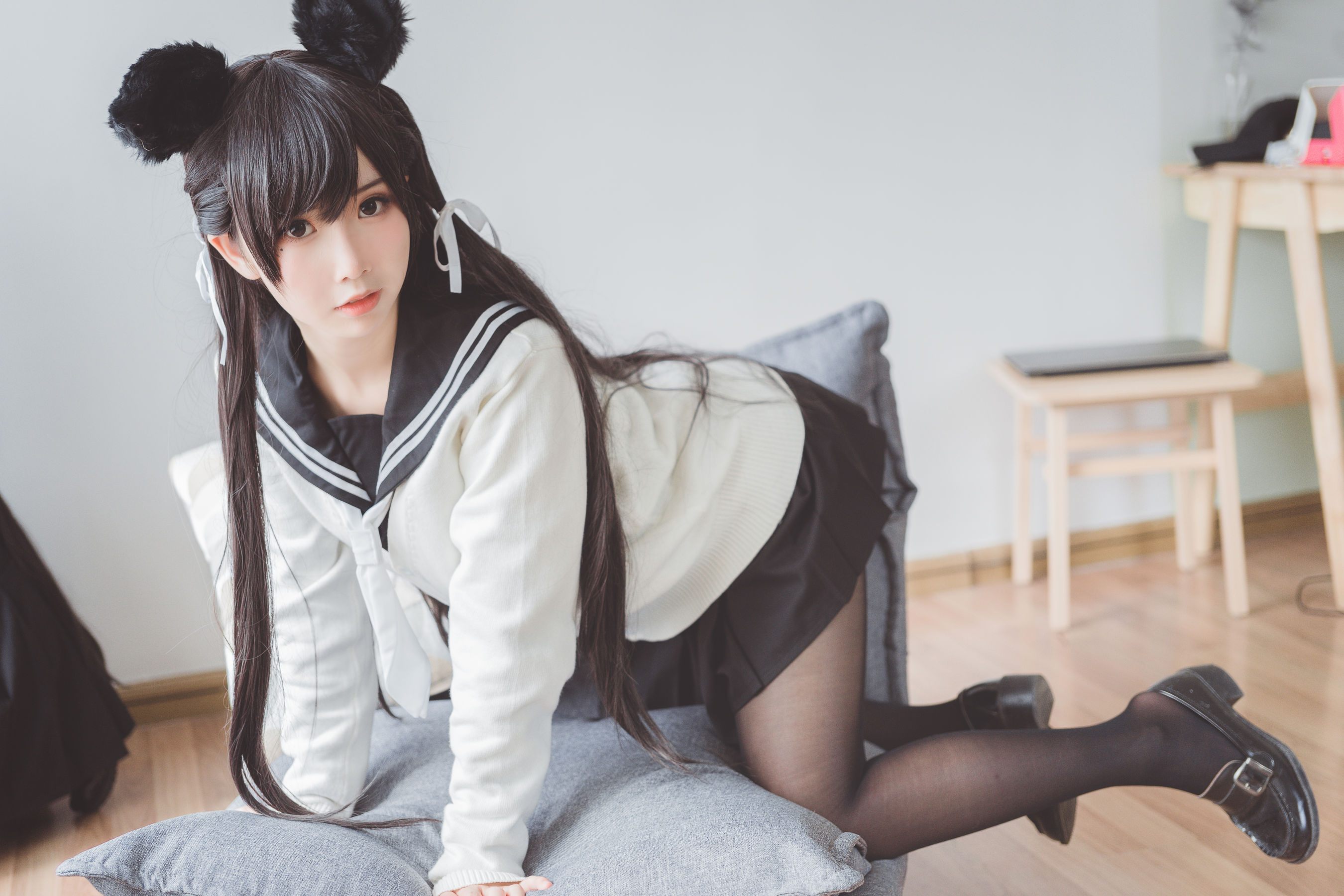 可爱人气Coser面饼仙儿 - 制服爱宕-图7