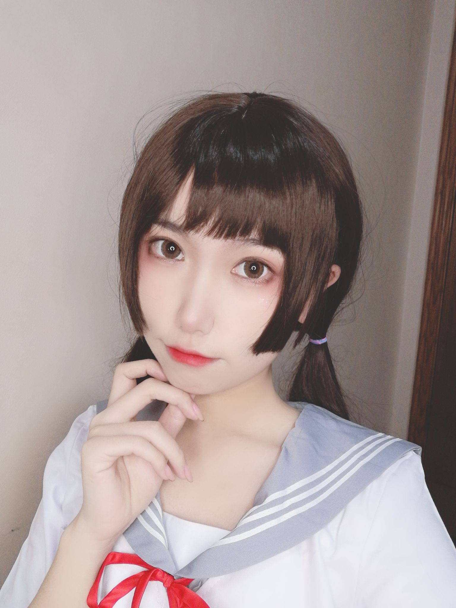 芋圆侑子SJ_ - 白丝jk-图0