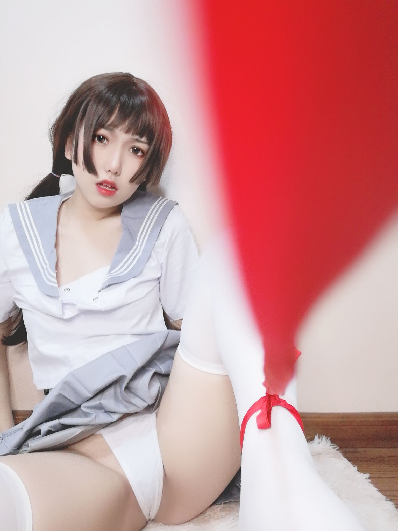 芋圆侑子SJ_ - 白丝jk-图33