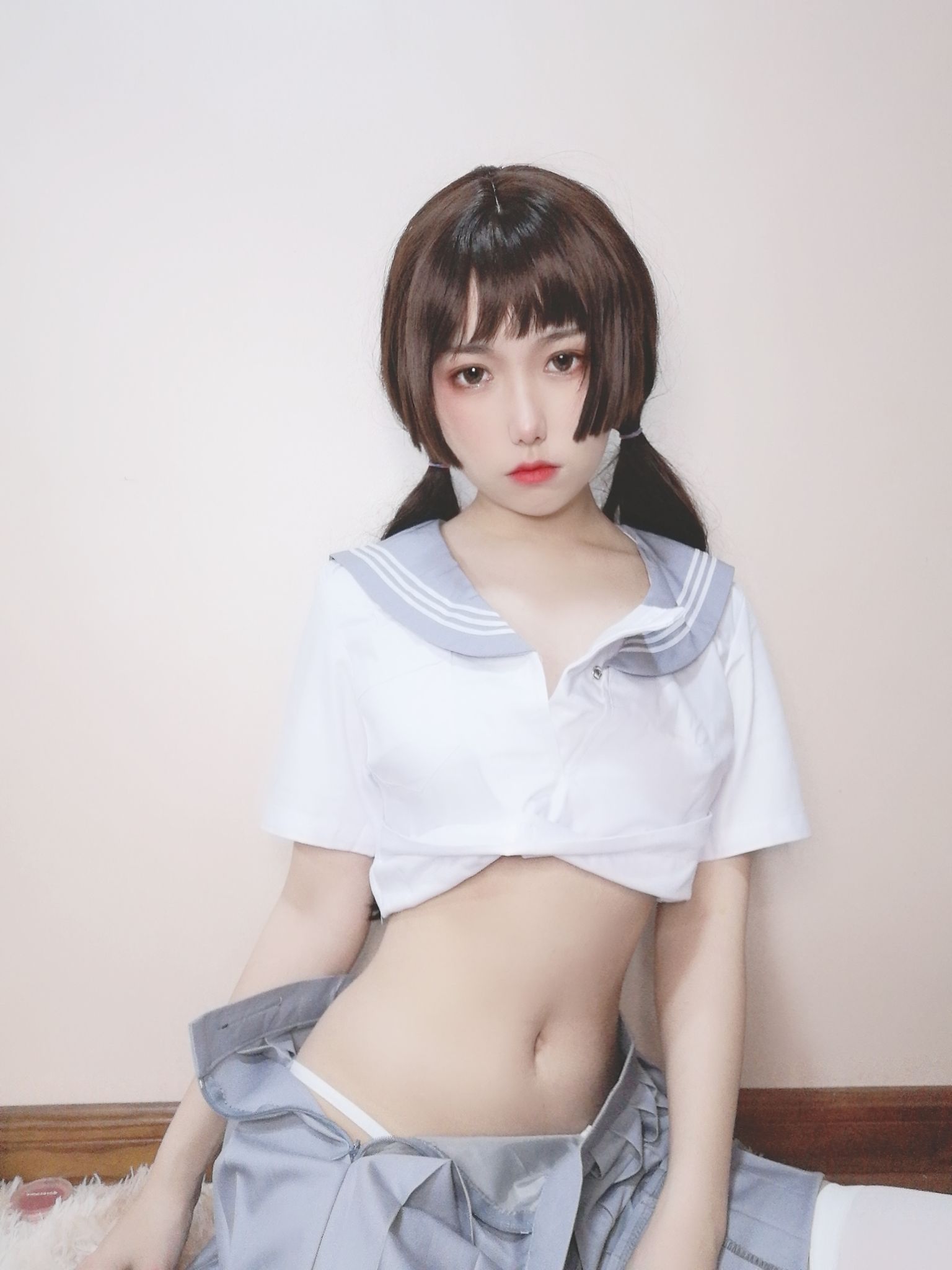芋圆侑子SJ_ - 白丝jk-图49