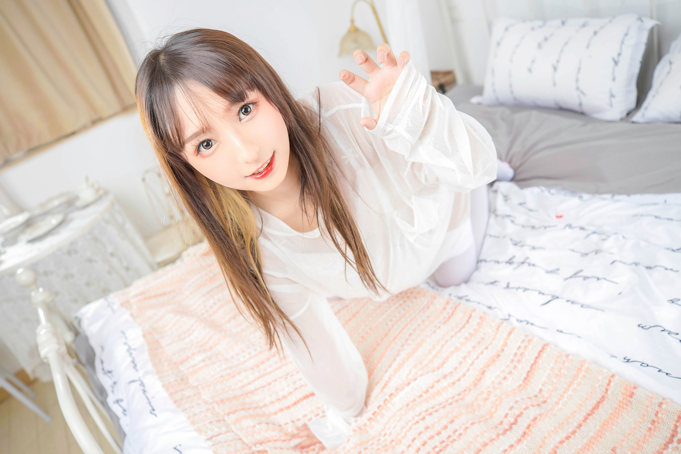 萝莉神楽坂真冬之おかえり - 白丝猫脚-图25
