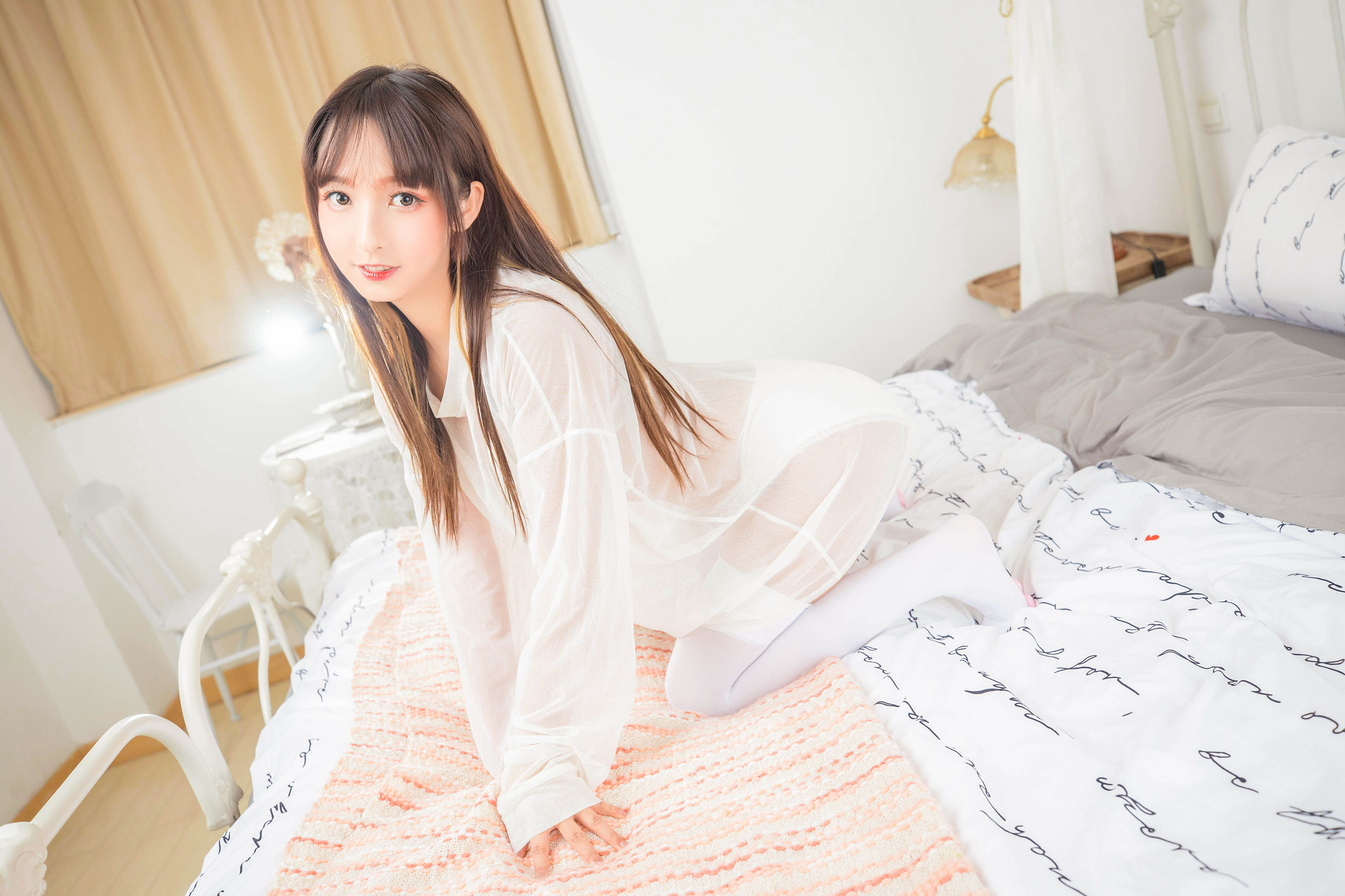 萝莉神楽坂真冬之おかえり - 白丝猫脚-图27