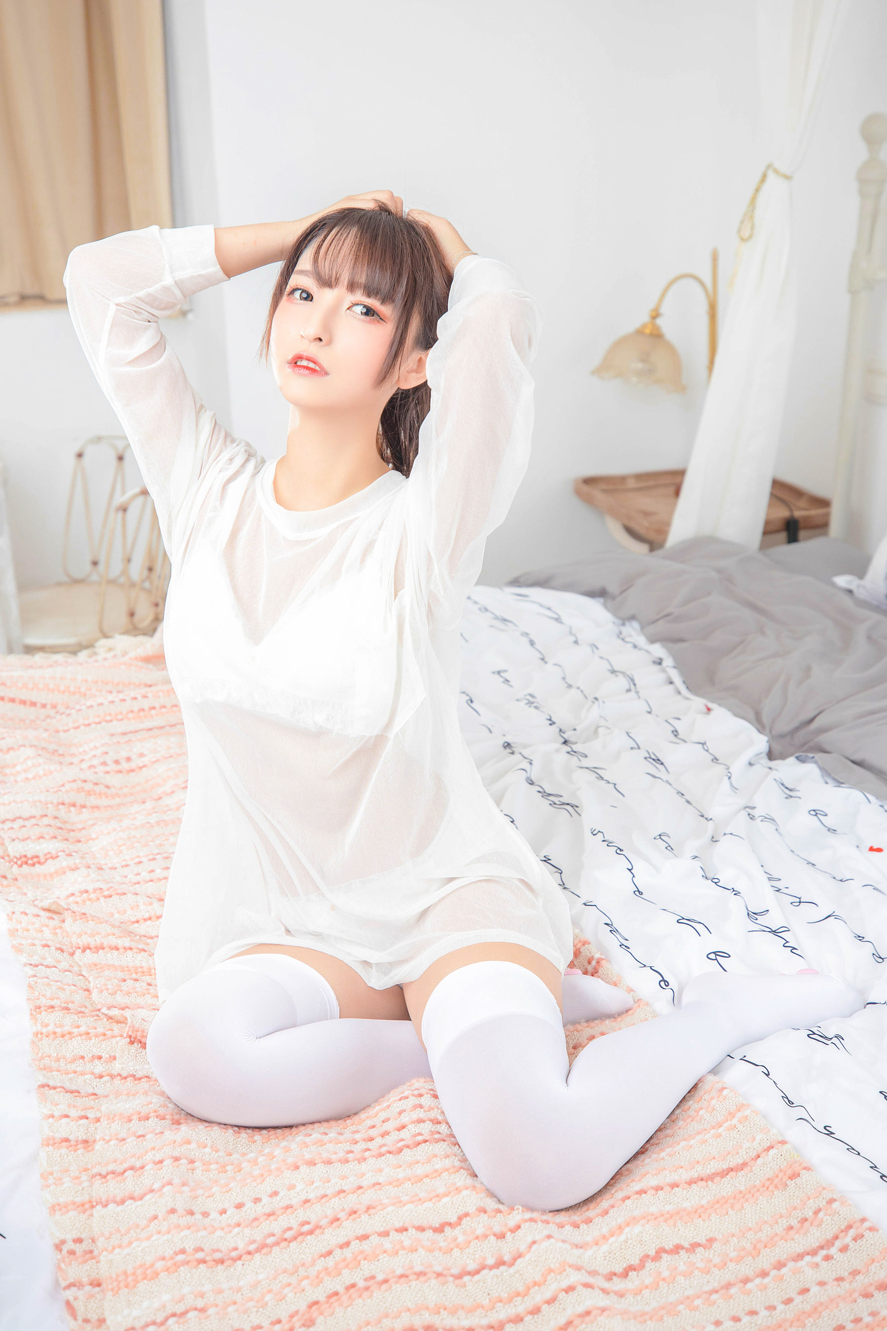萝莉神楽坂真冬之おかえり - 白丝猫脚-图29