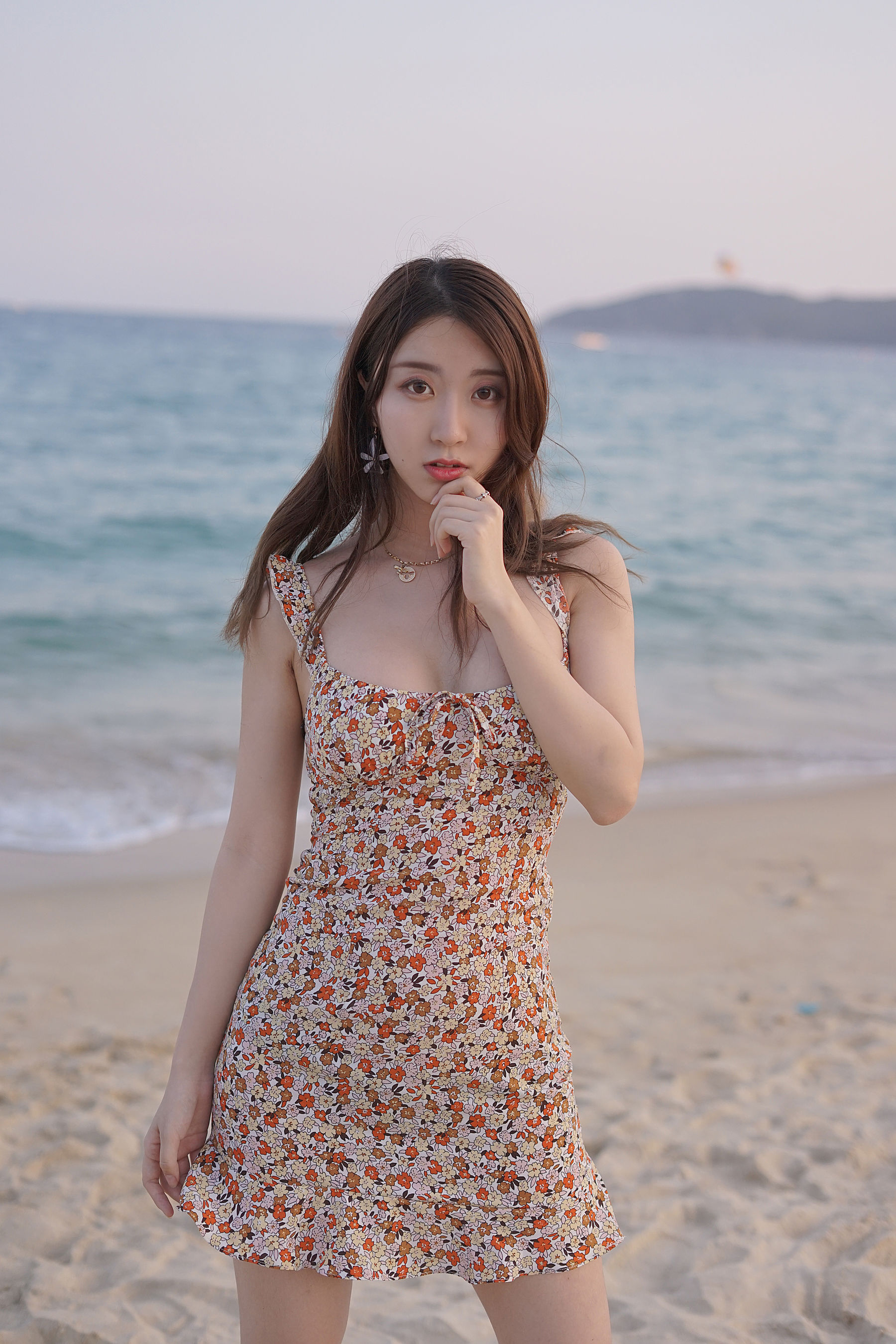 人气Coser黑川 - 海岛之旅 碎花连衣裙-图15