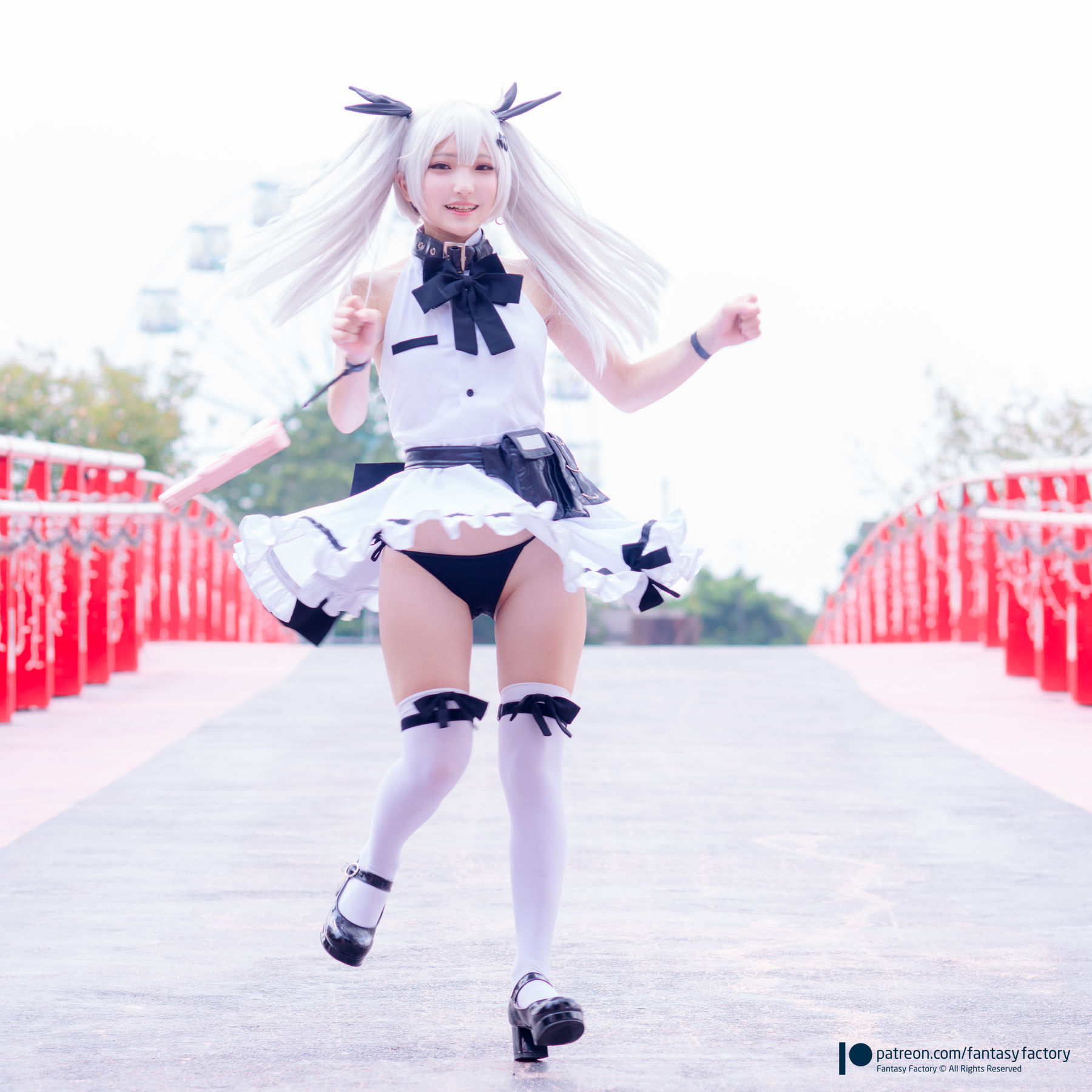 小丁 《Fantasy Factory》 - 2019.11 黑白 薄纱 网袜-图9