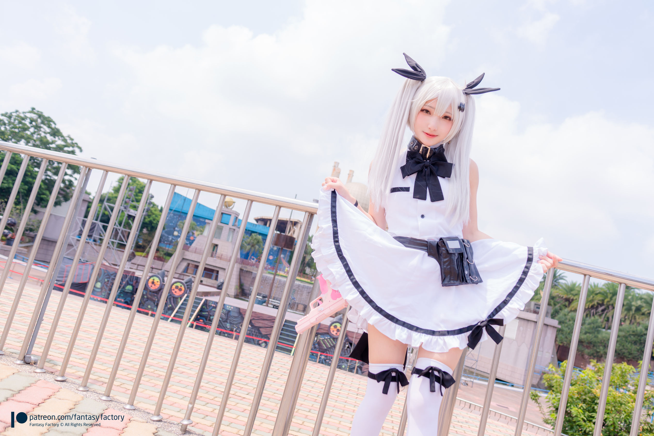 小丁 《Fantasy Factory》 - 2019.11 黑白 薄纱 网袜-图10