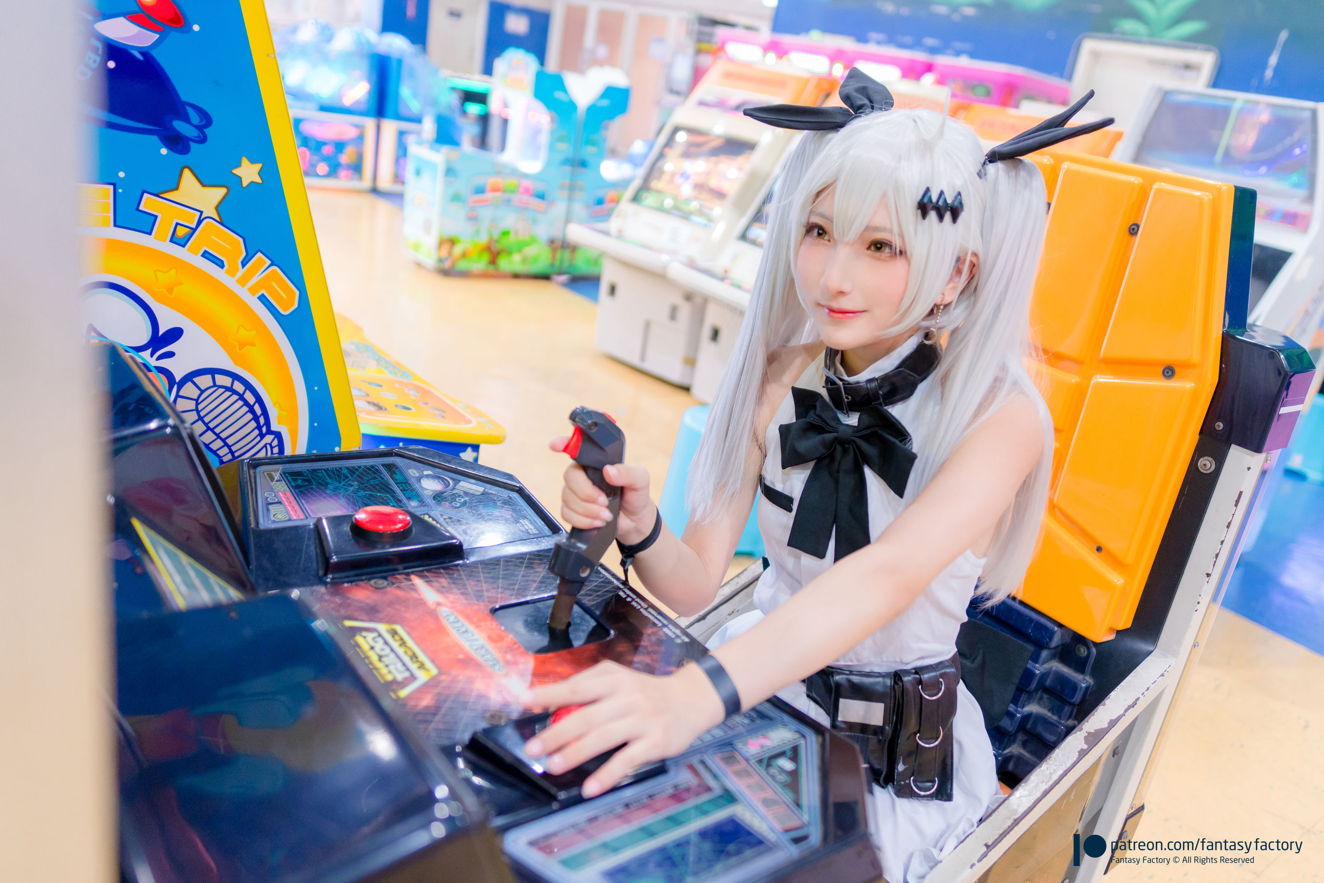 小丁 《Fantasy Factory》 - 2019.11 黑白 薄纱 网袜-图11