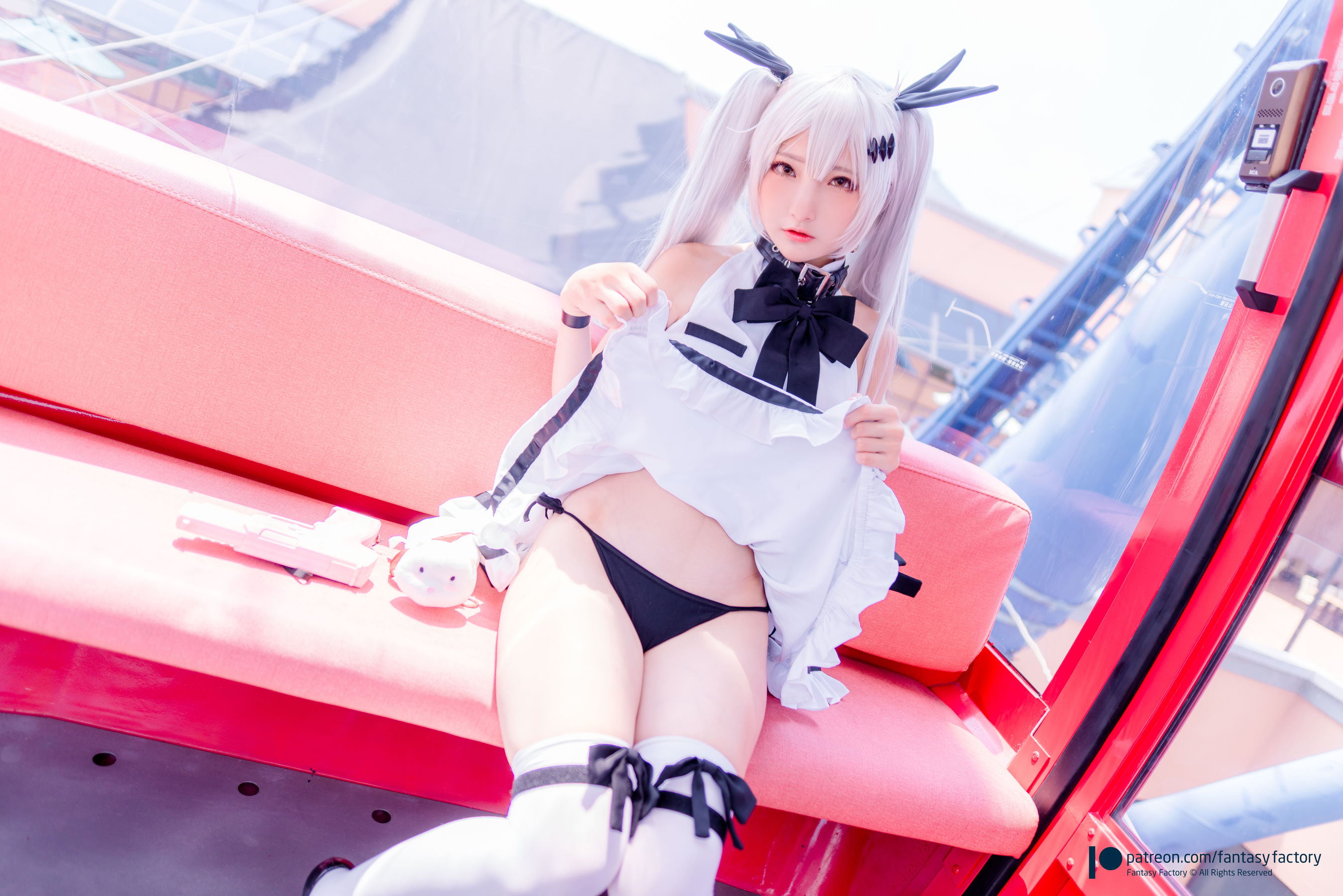 小丁 《Fantasy Factory》 - 2019.11 黑白 薄纱 网袜-图14