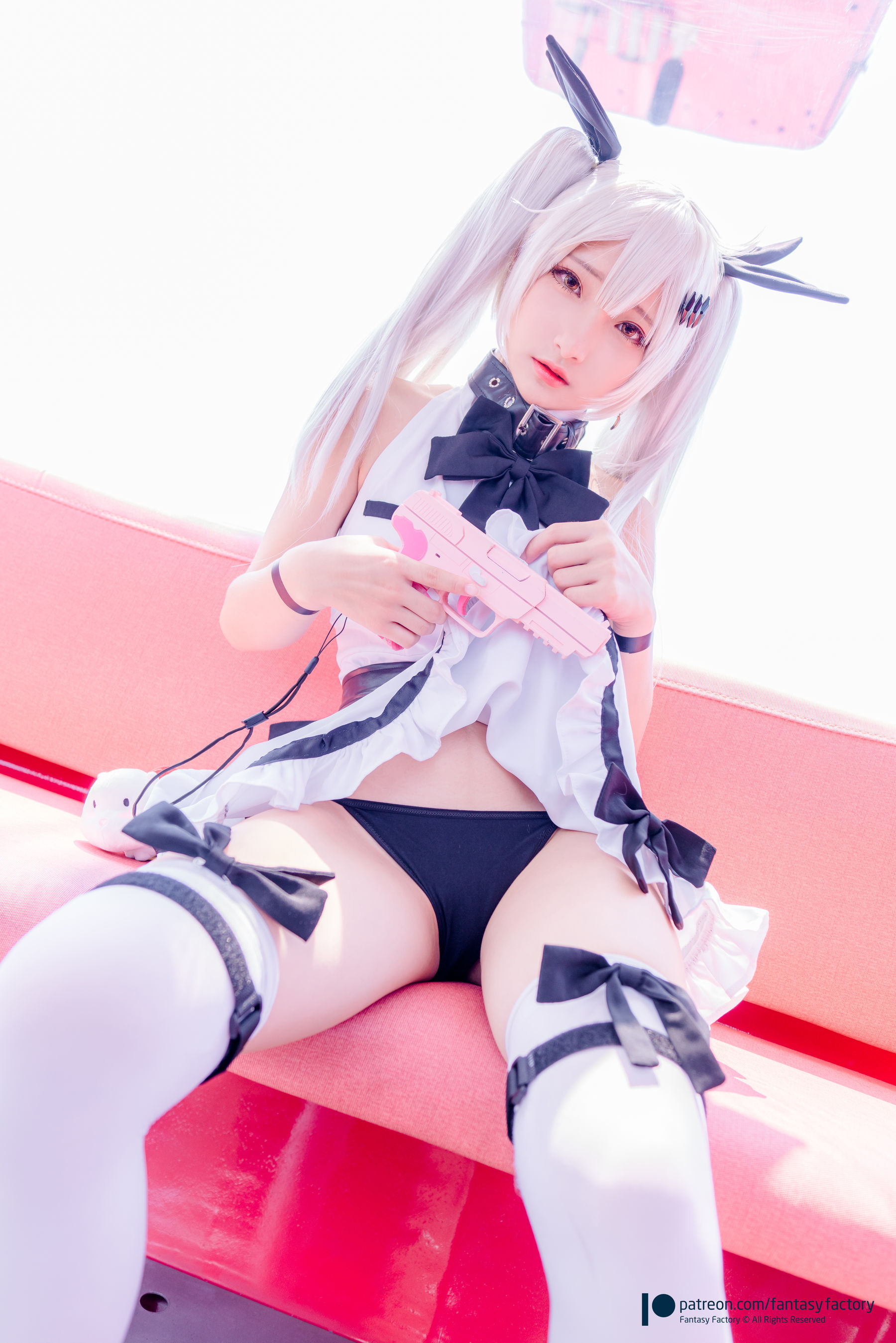 小丁 《Fantasy Factory》 - 2019.11 黑白 薄纱 网袜-图16